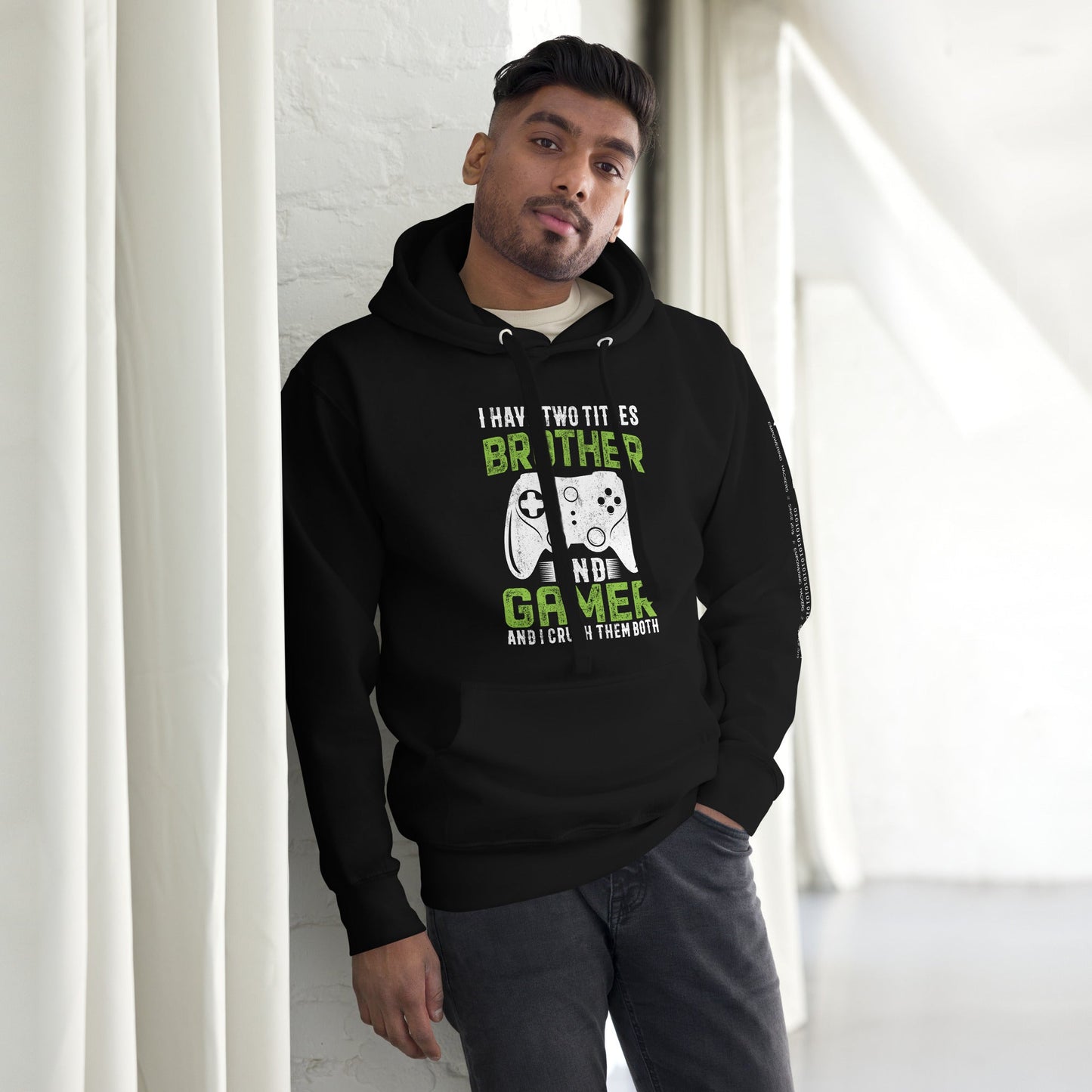 I Have Two Titles Brother And Gamer (DB) Unisex Hoodie by DarkByteGear