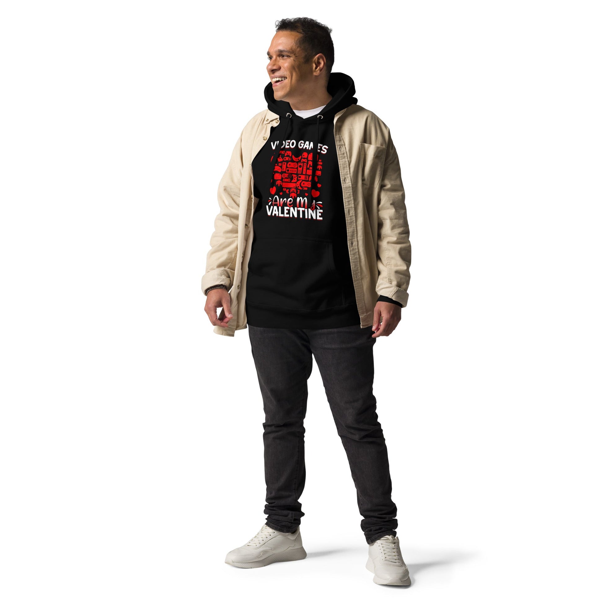 Video games are my valentine Unisex Hoodie by DarkByteGear
