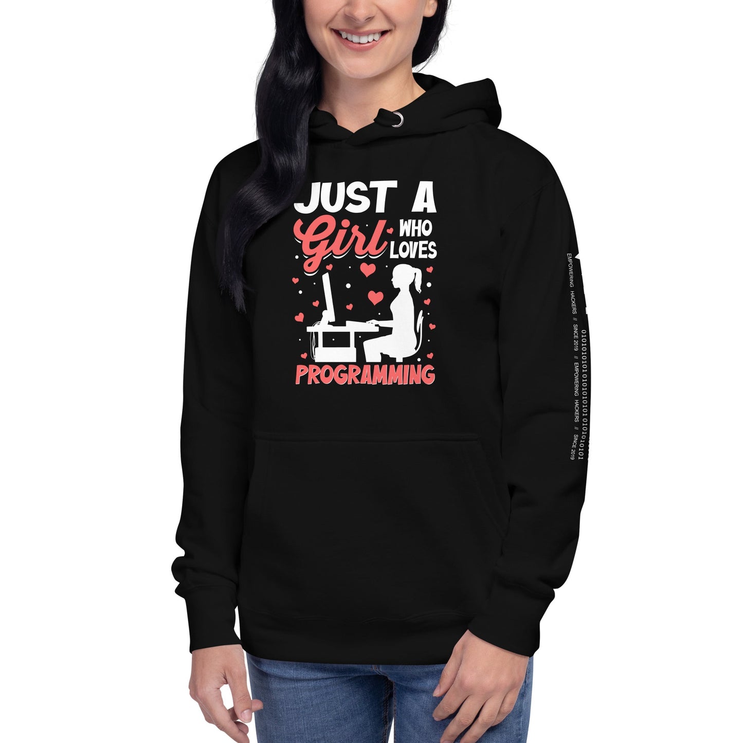 Just a girl who loves programming - Unisex Hoodie by DarkByteGear