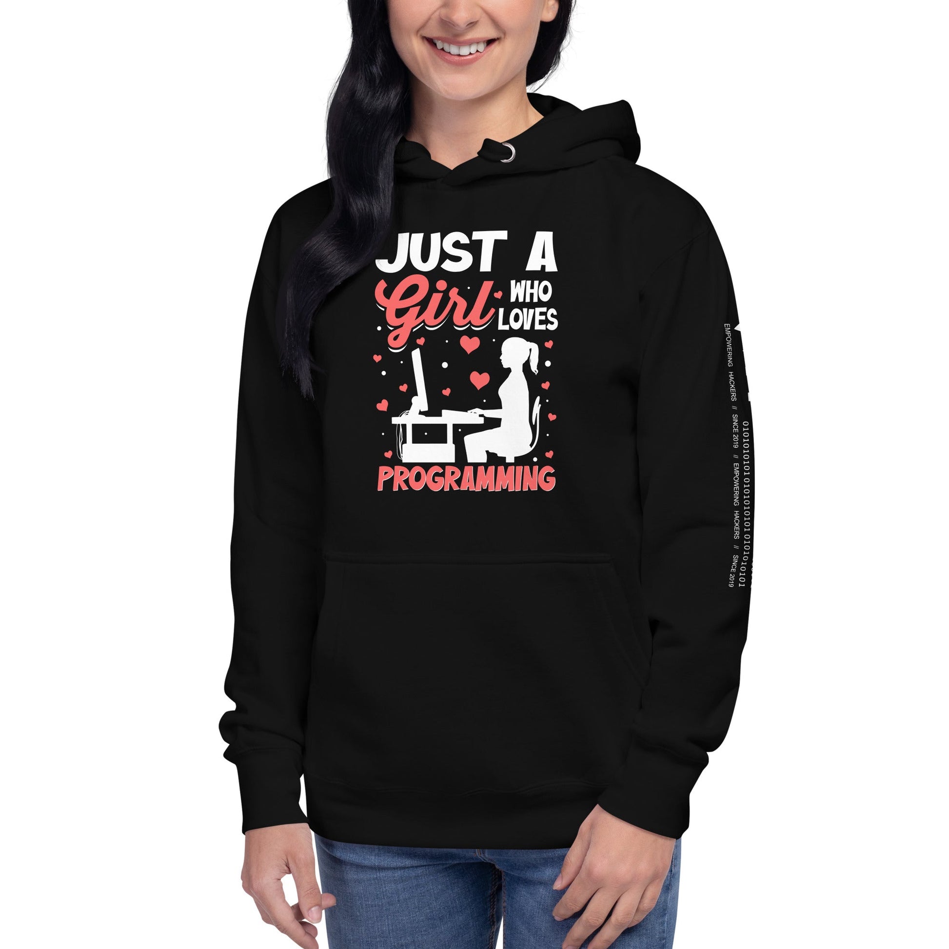 Just a girl who loves programming - Unisex Hoodie by DarkByteGear