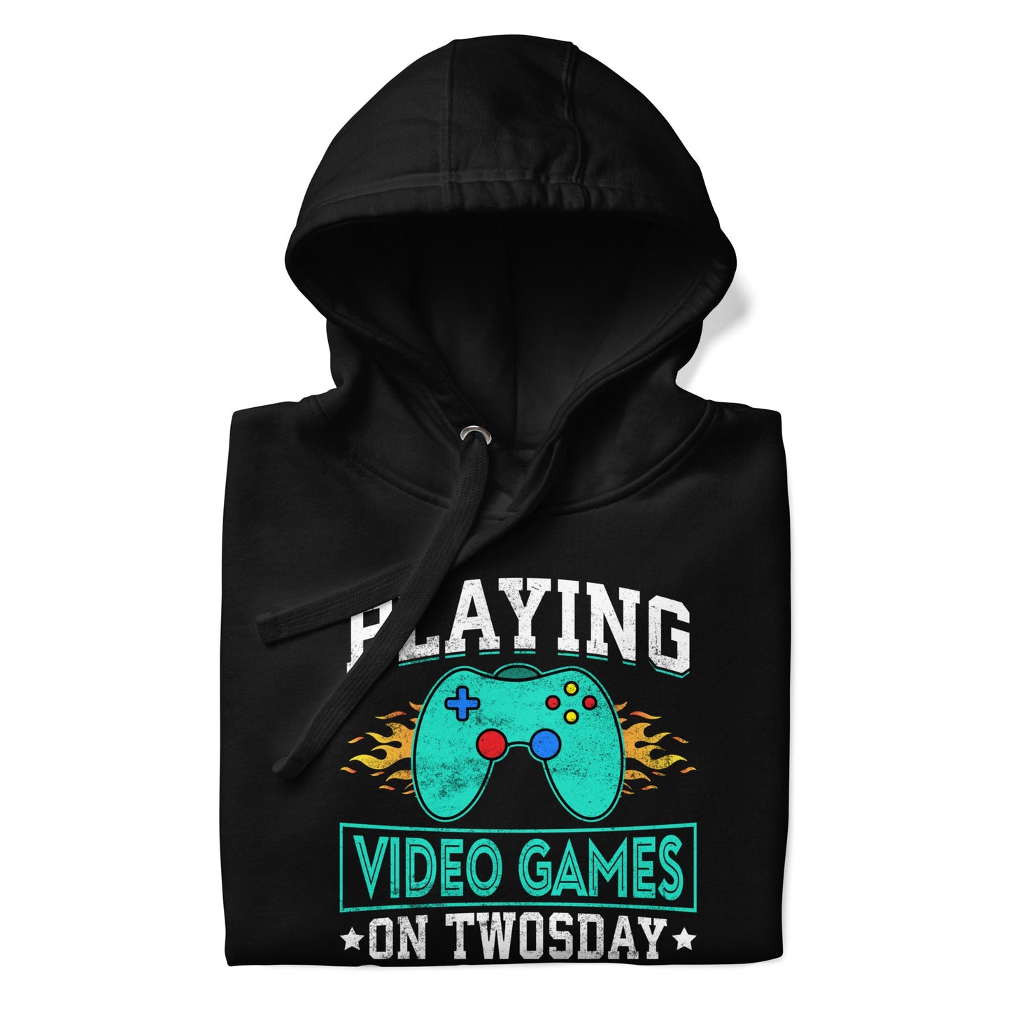Playing Videogames on Twosday - Unisex Hoodie by DarkByteGear
