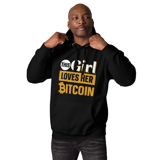 This Girl love her Bitcoin Unisex Hoodie by DarkByteGear