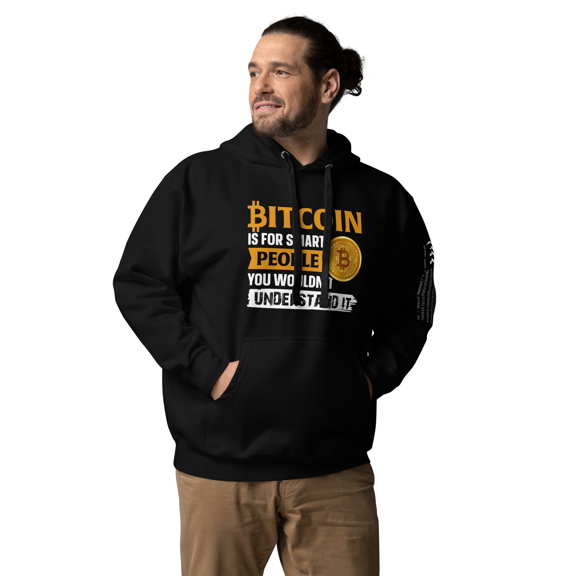 Bitcoin is for Smart People Unisex Hoodie by DarkByteGear