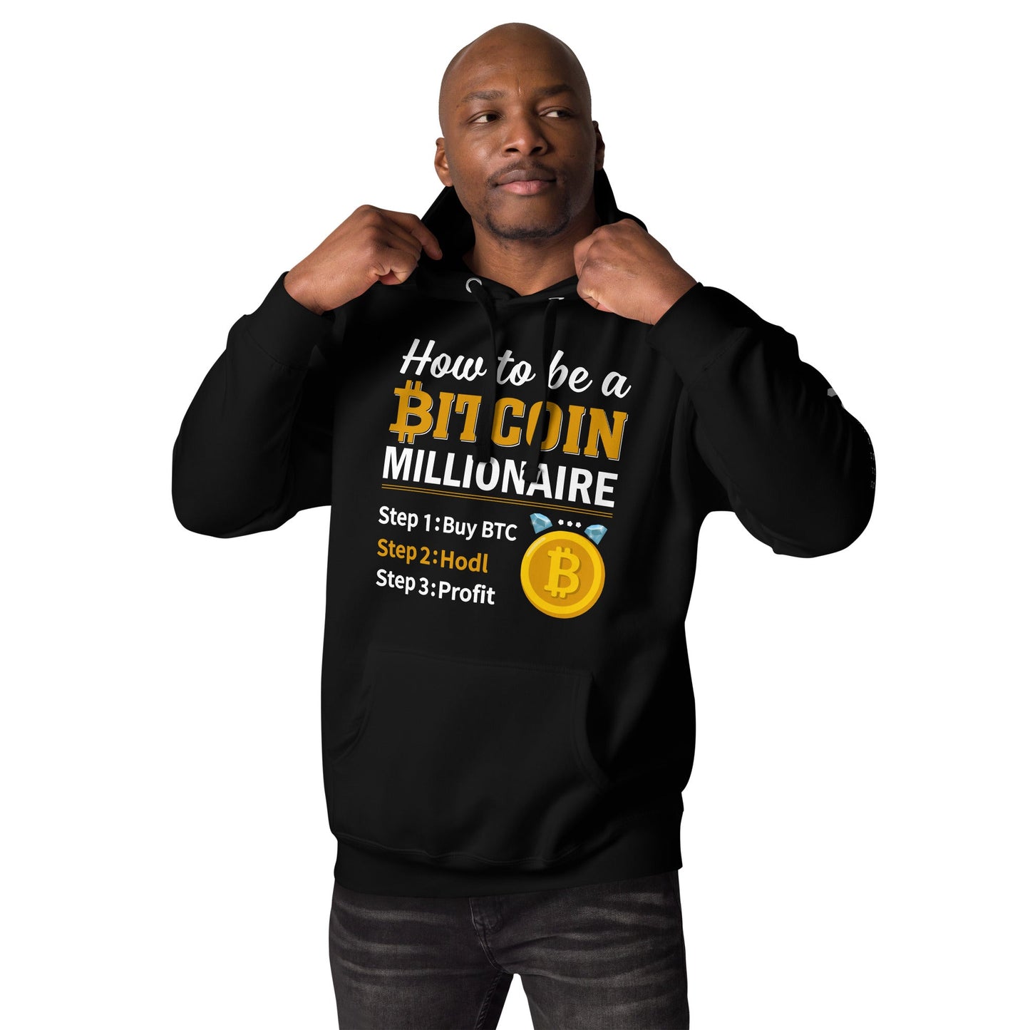 How to be a Bitcoin Millionaire Unisex Hoodie by DarkByteGear