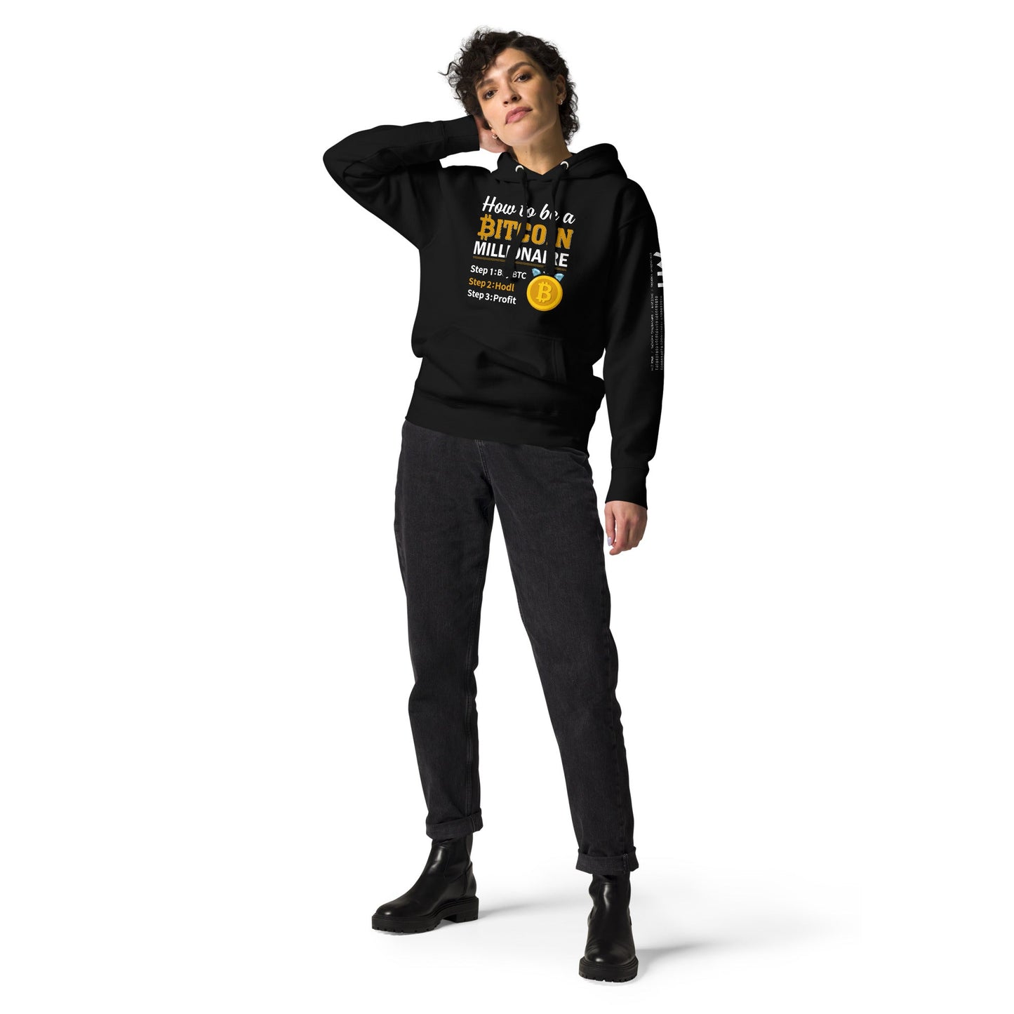 How to be a Bitcoin Millionaire Unisex Hoodie by DarkByteGear