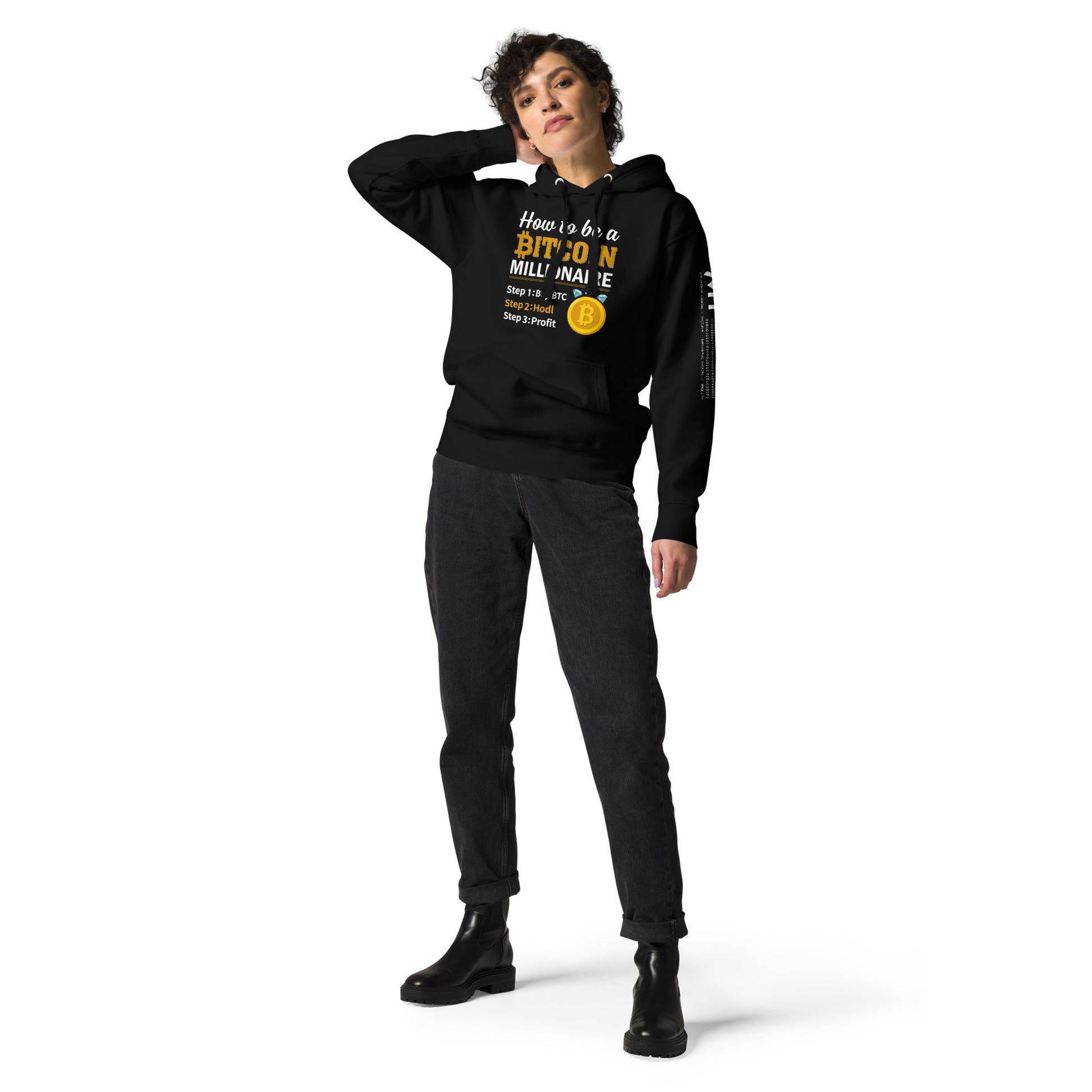 How to be a Bitcoin Millionaire Unisex Hoodie by DarkByteGear