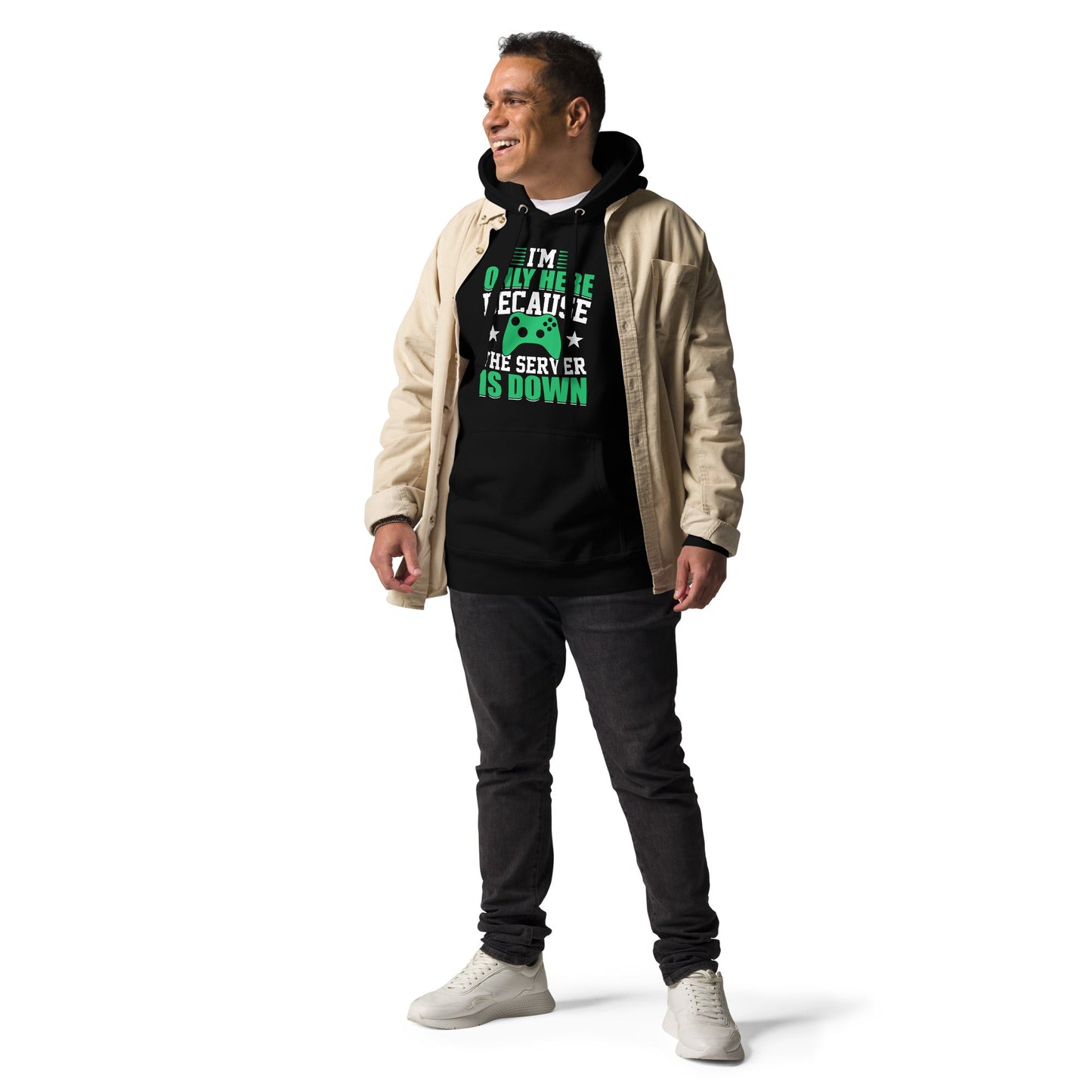 I'm only Here, because the Server is Down Unisex Hoodie by DarkByteGear