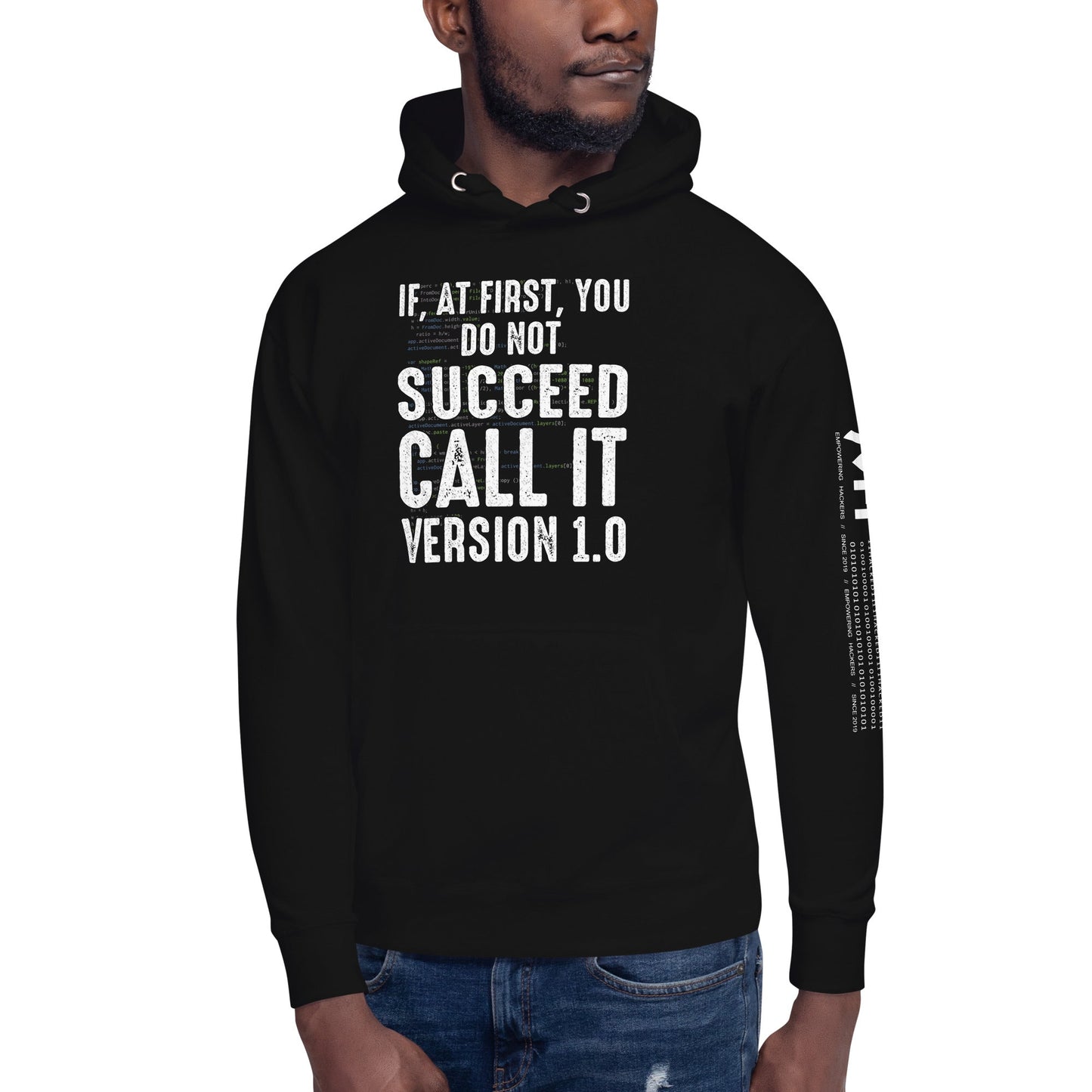 If Not Succeed, Call it Version 1.0 Unisex Hoodie by DarkByteGear