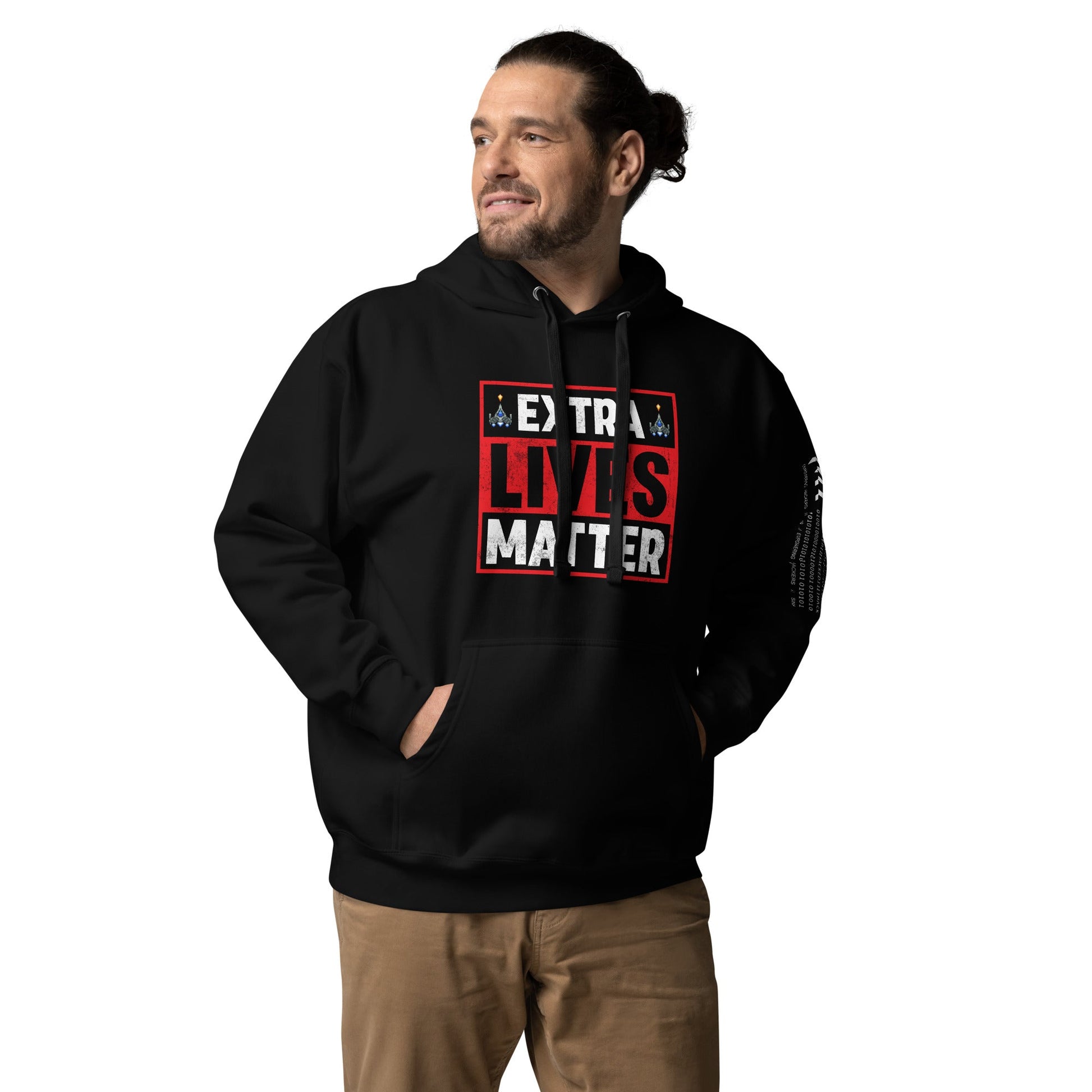 Extra Lives Matter Unisex Hoodie by DarkByteGear