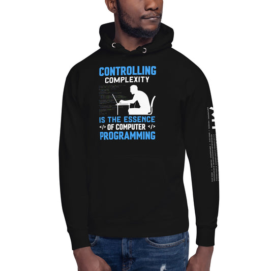 Controlling Complexity is the Essence of Computer Programming Unisex Hoodie by DarkByteGear