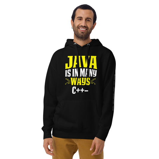 Java is in Many Ways C++- Unisex Hoodie by DarkByteGear