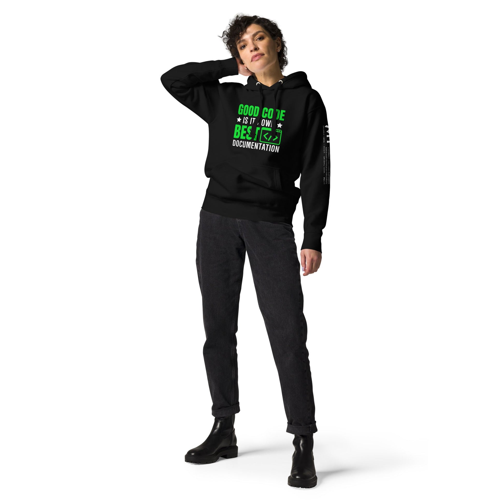 Good Code is in its own best documentation Unisex Hoodie by DarkByteGear
