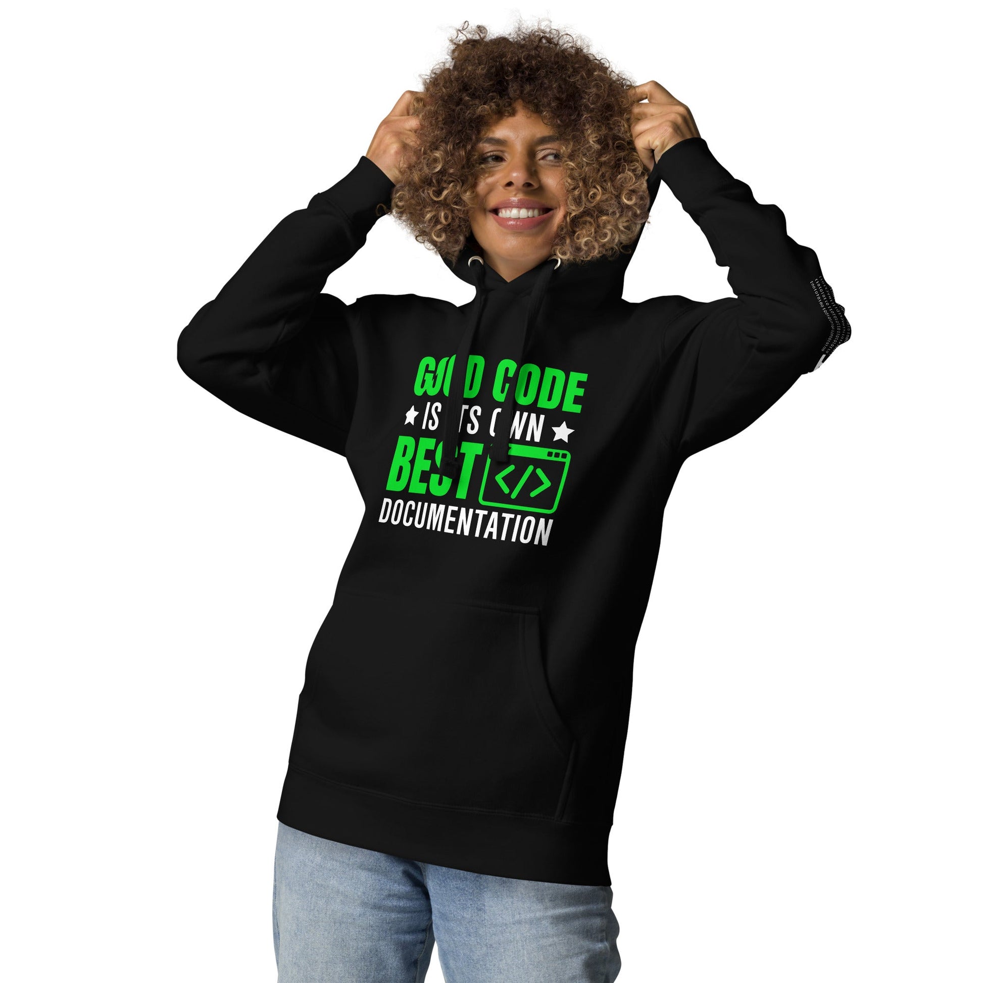 Good Code is in its own best documentation Unisex Hoodie by DarkByteGear
