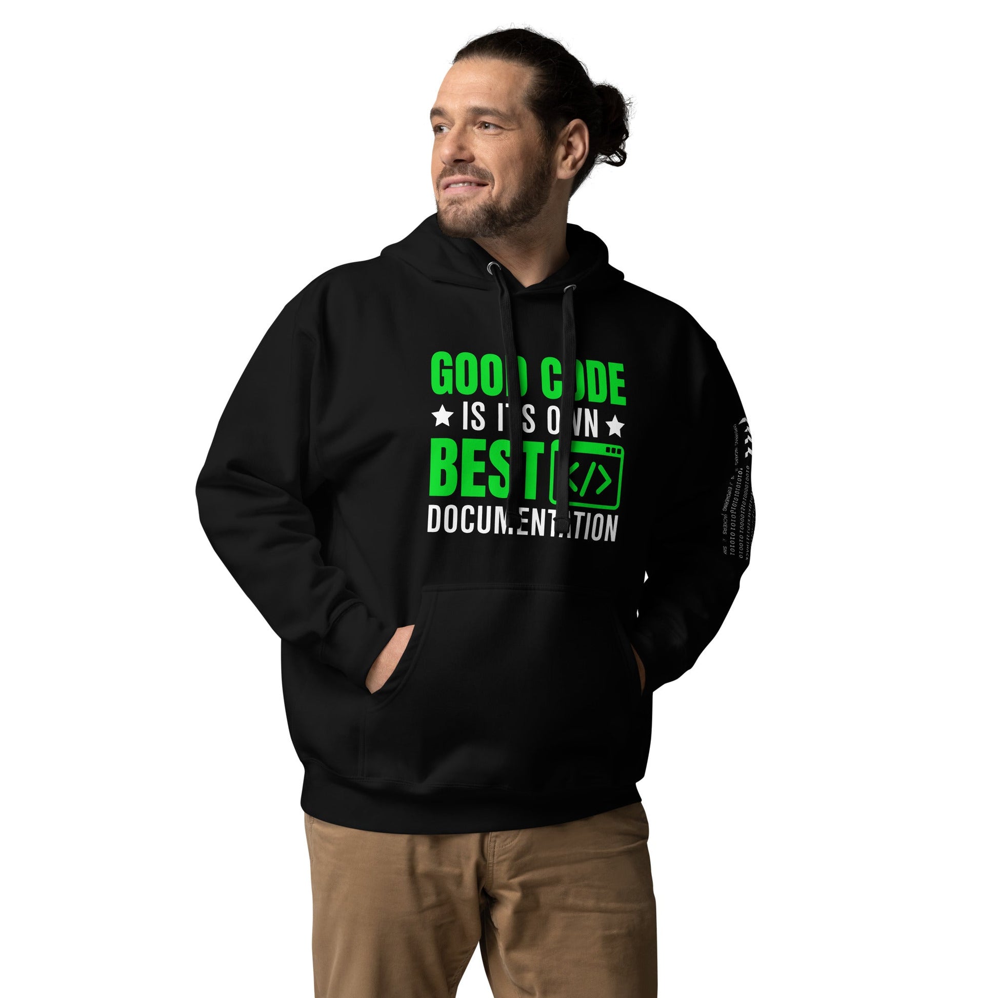 Good Code is in its own best documentation Unisex Hoodie by DarkByteGear