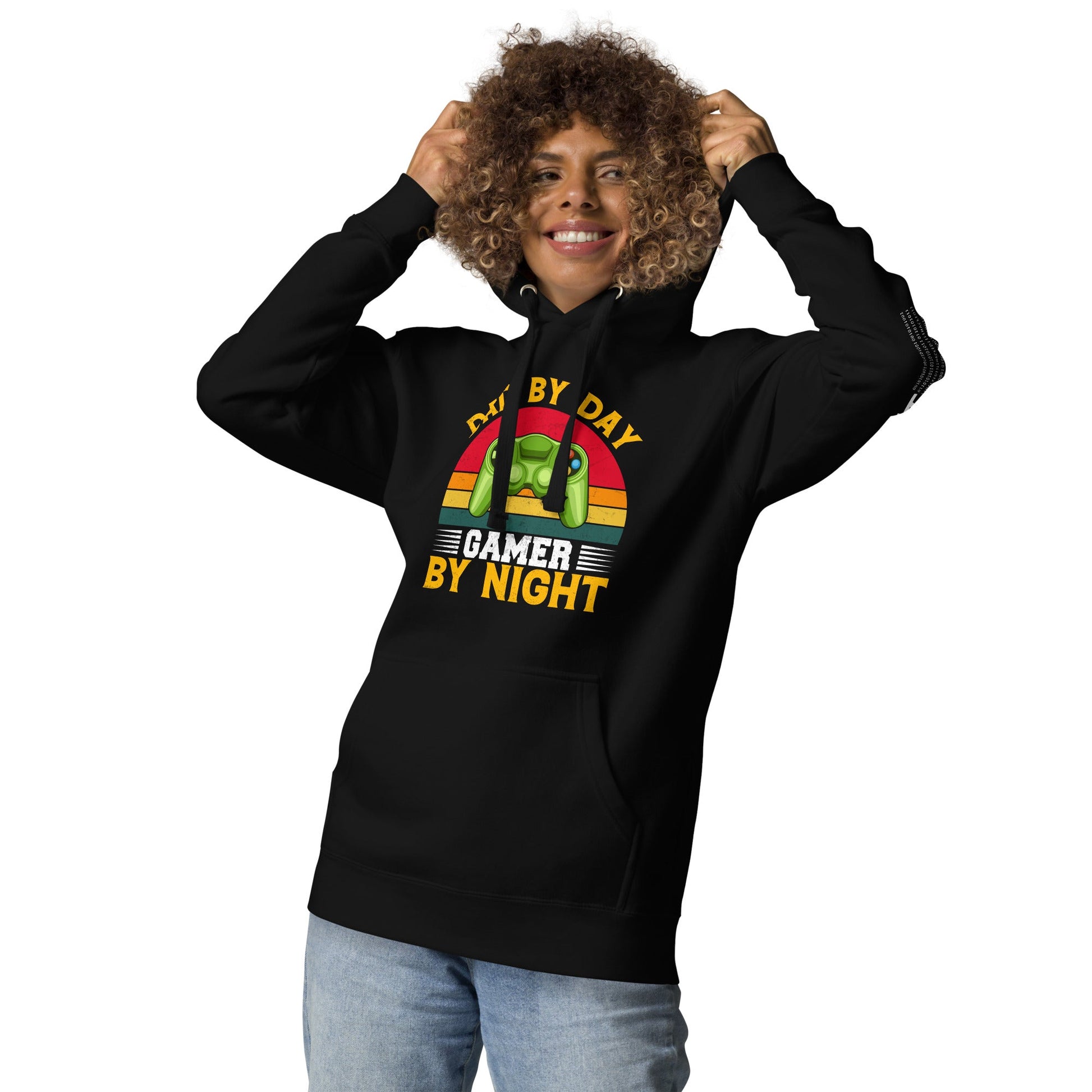Dad by Day, Gamer by Night Unisex Hoodie by DarkByteGear