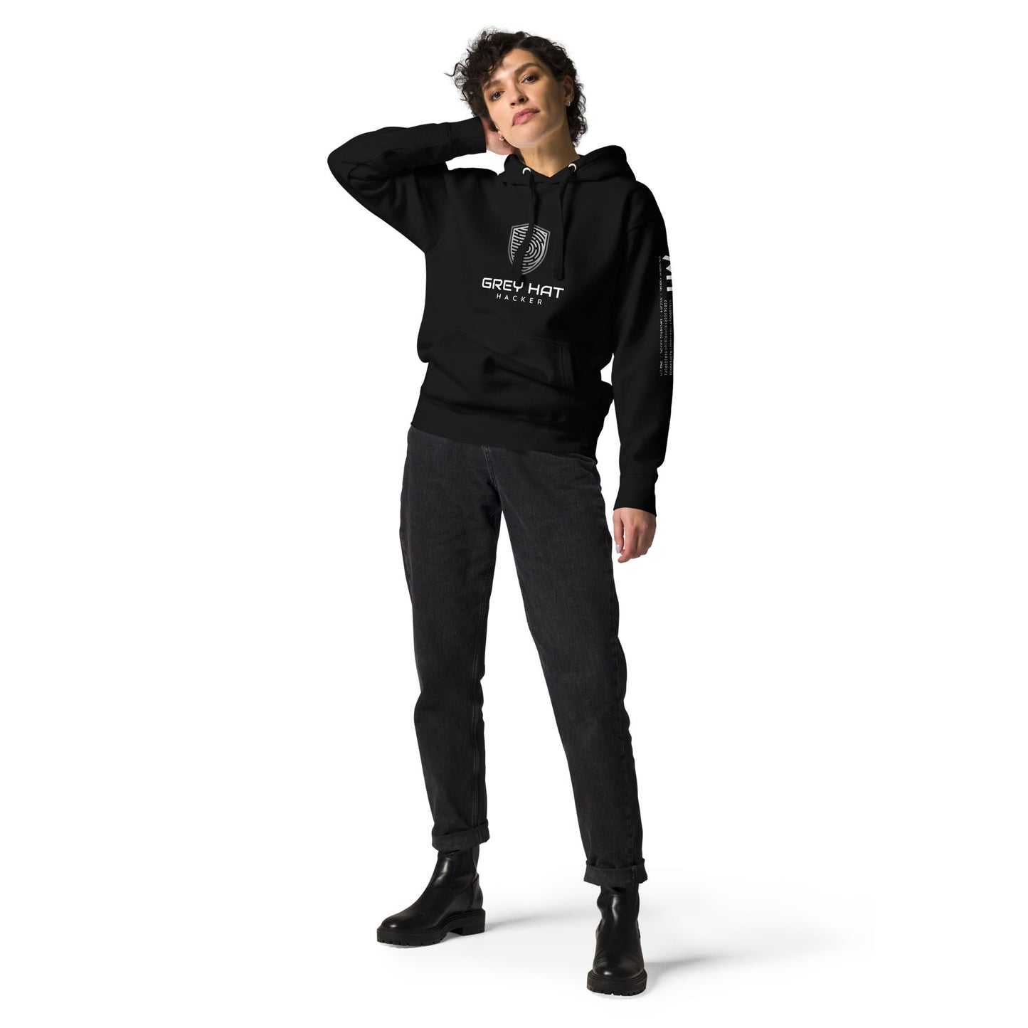 Grey Hat Hacker V2 - Unisex Hoodie by DarkByteGear