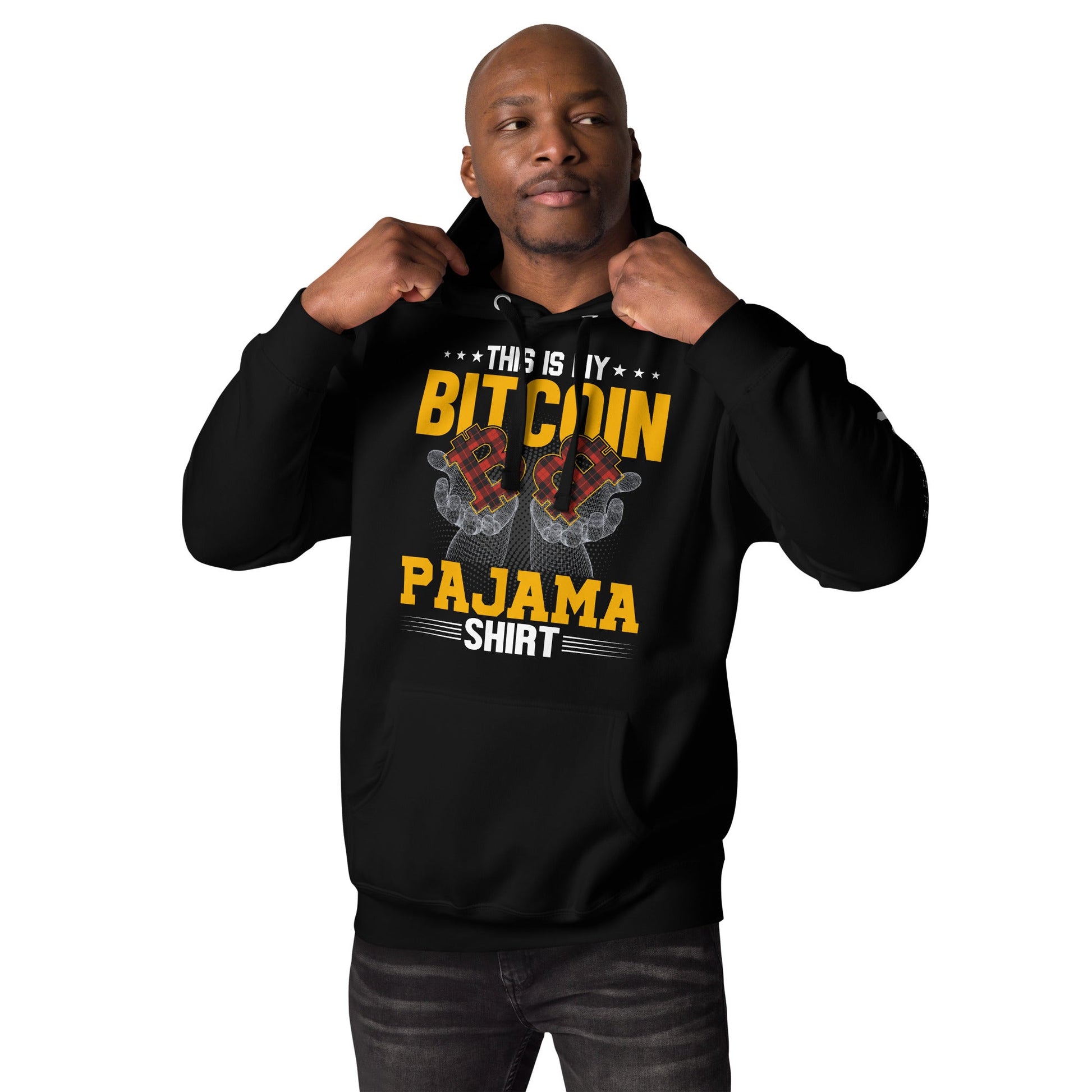 This is My Bitcoin Pajama Shirt Unisex Hoodie by DarkByteGear