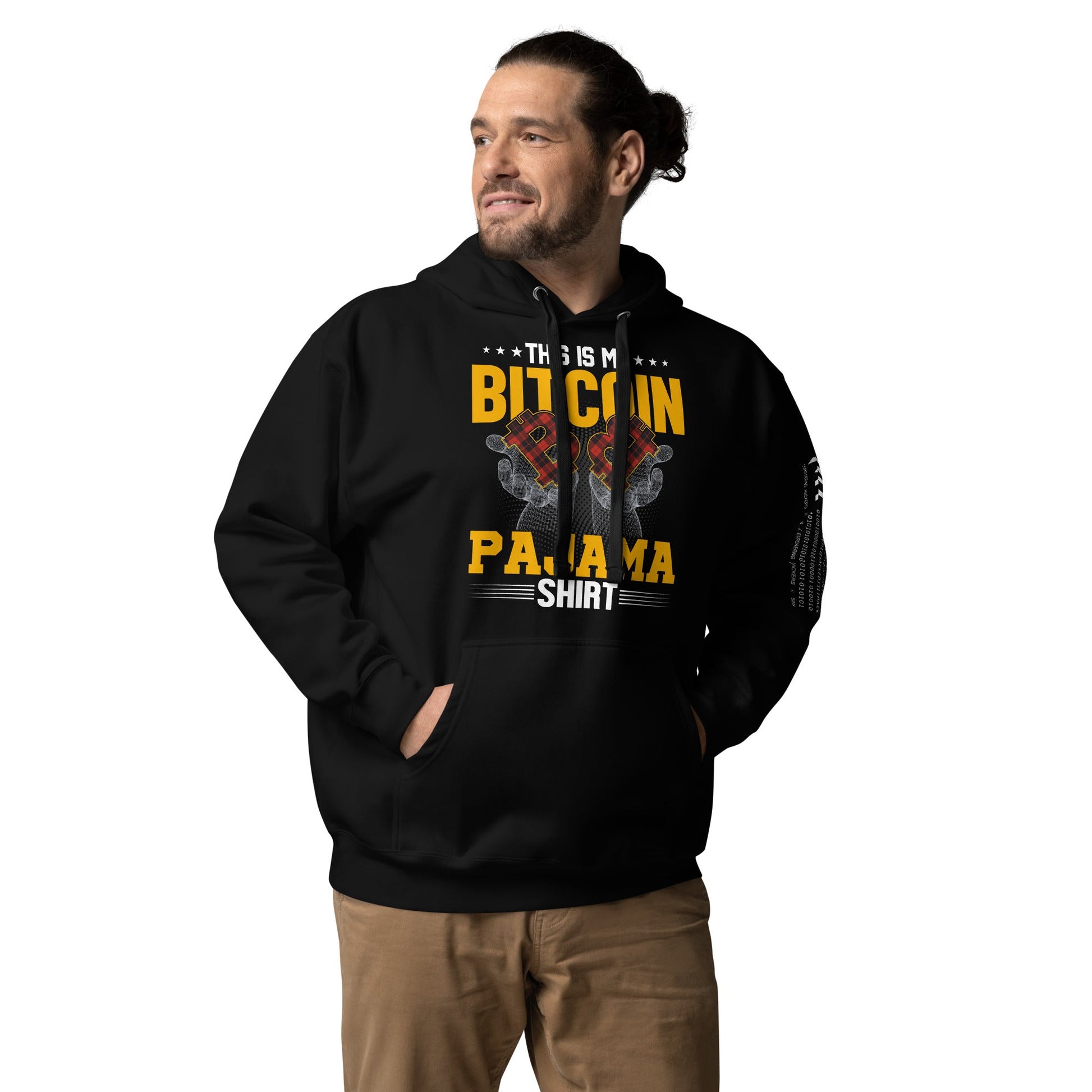 This is My Bitcoin Pajama Shirt Unisex Hoodie by DarkByteGear