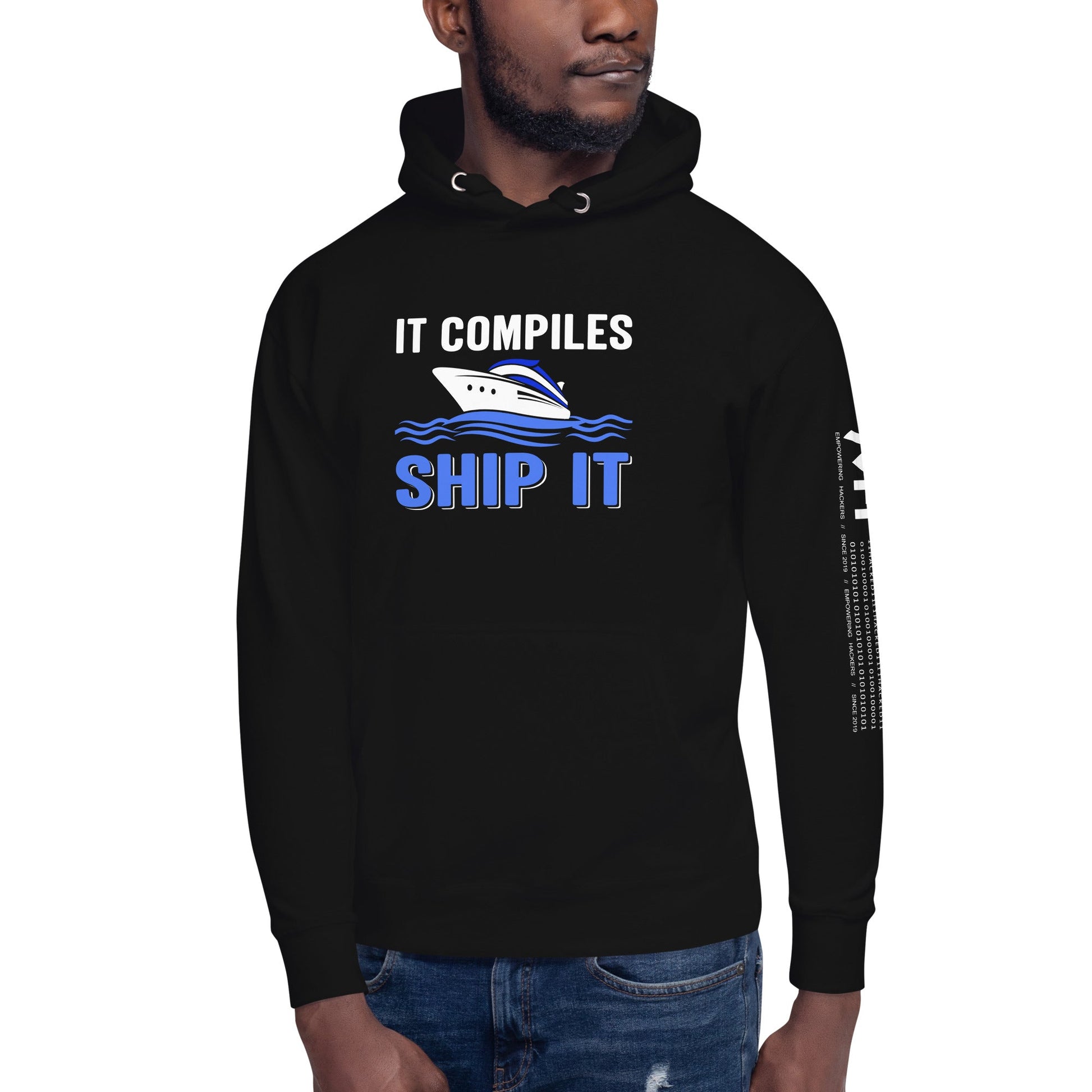 It Compiles, Ship it Unisex Hoodie by DarkByteGear