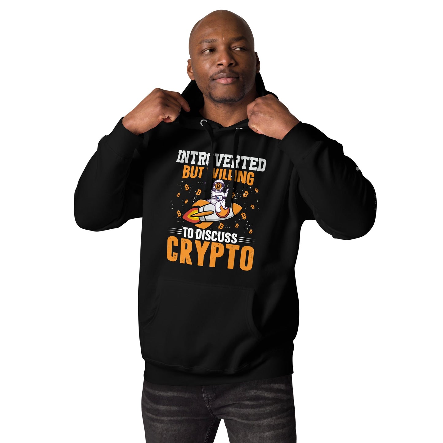Introverted but Willing to Discuss Bitcoin Unisex Hoodie by DarkByteGear