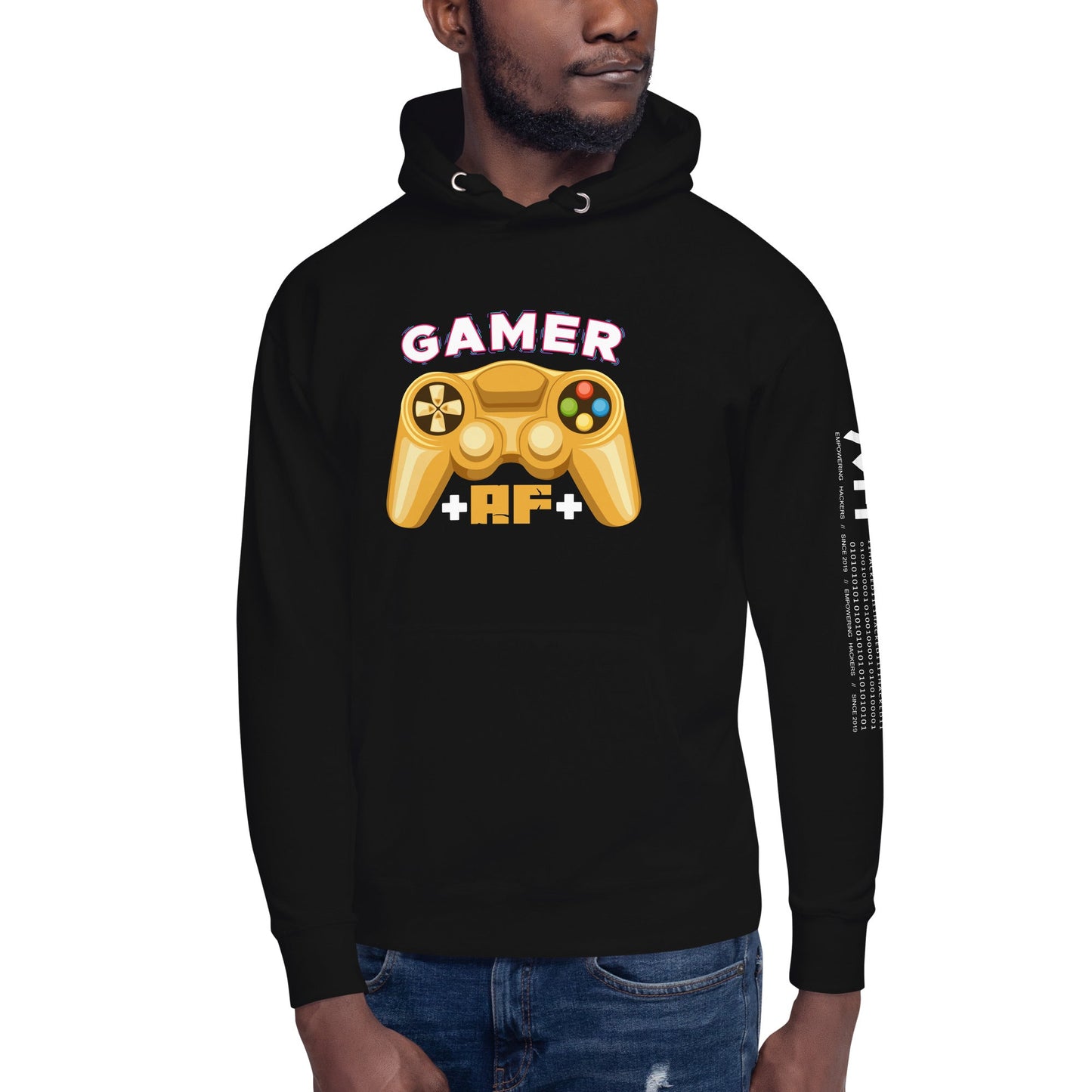 Gamer AF Unisex Hoodie by DarkByteGear