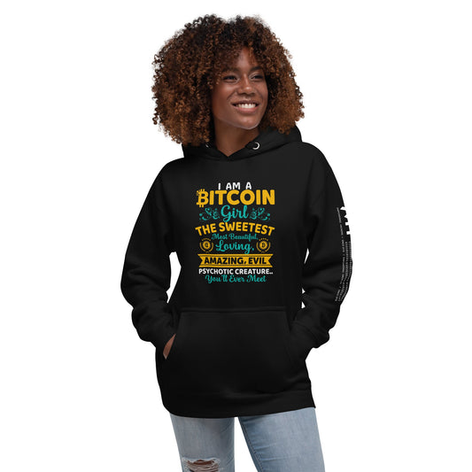 I am a Bitcoin Girl, the sweetest - Unisex Hoodie by DarkByteGear