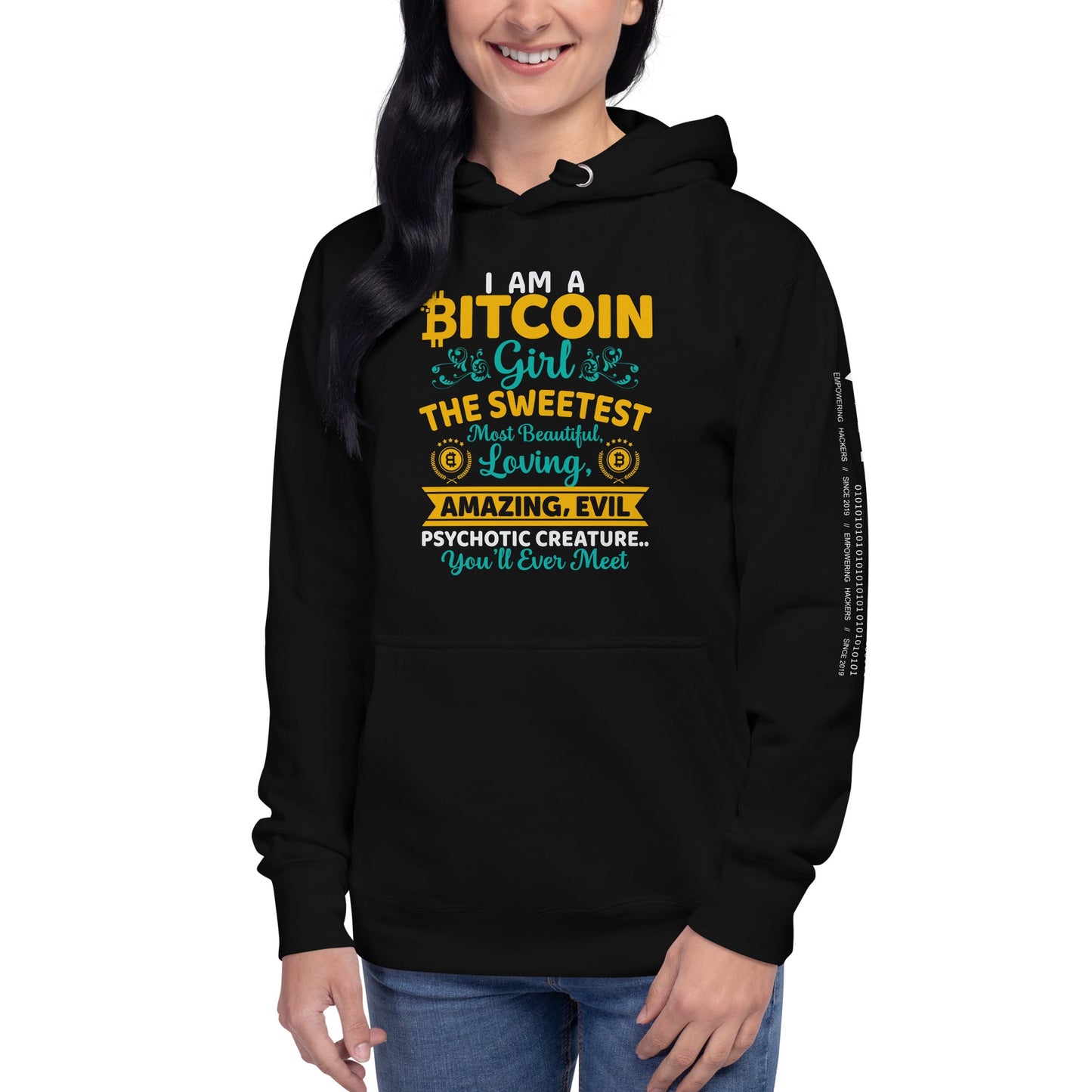 I am a Bitcoin Girl, the sweetest - Unisex Hoodie by DarkByteGear