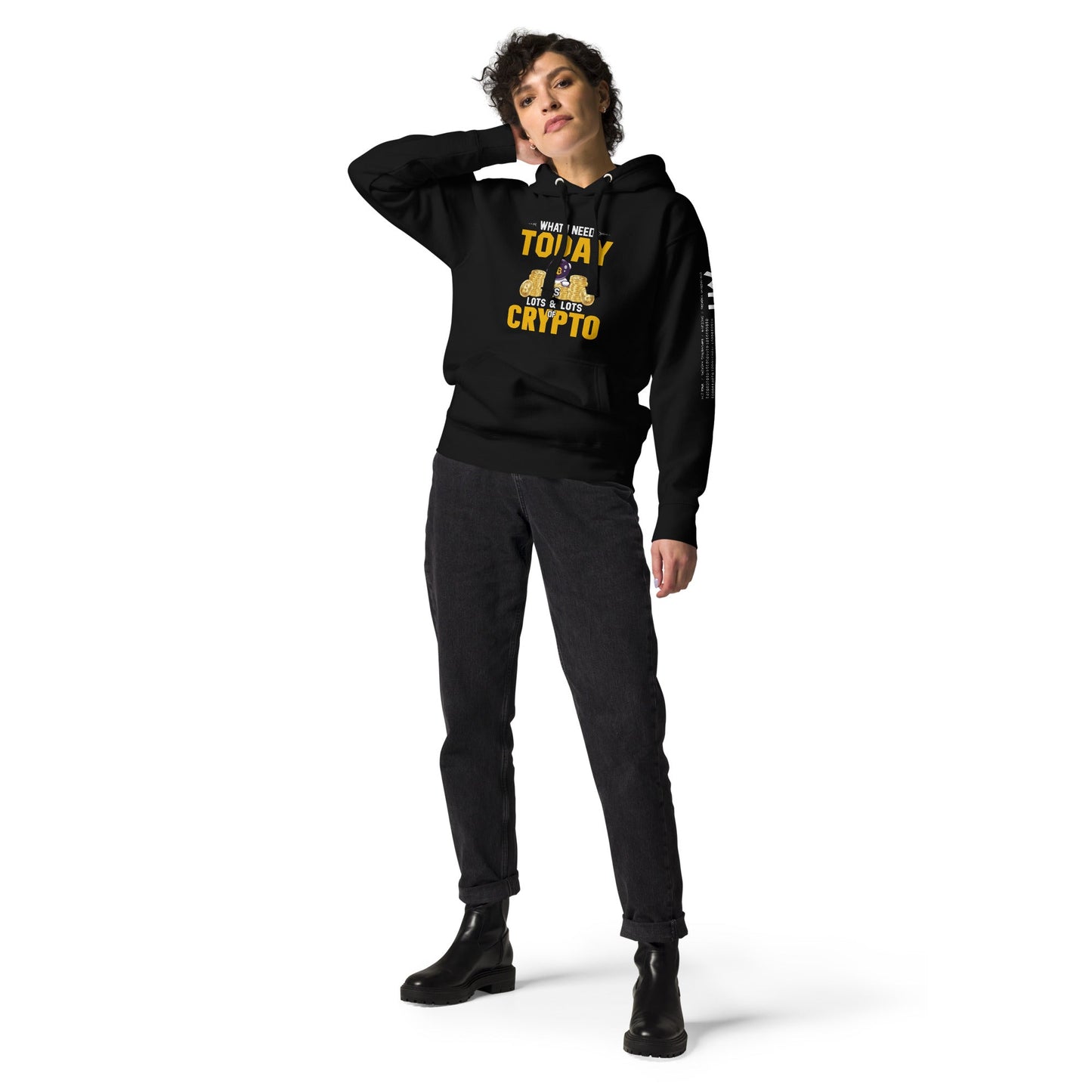 What I Need Today is Lots of Lots of Crypto Unisex Hoodie by DarkByteGear