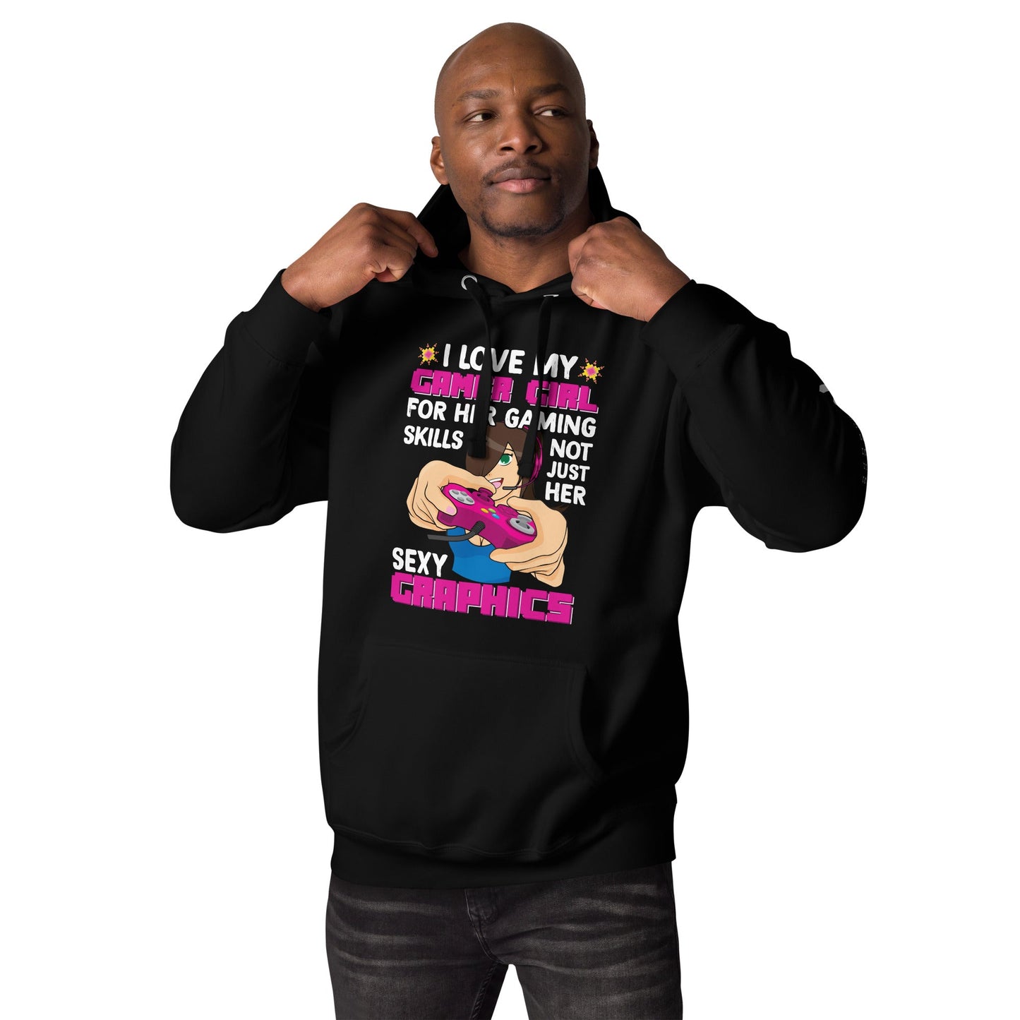 I Love my Gamer Girl for her gaming skill - Unisex Hoodie by DarkByteGear