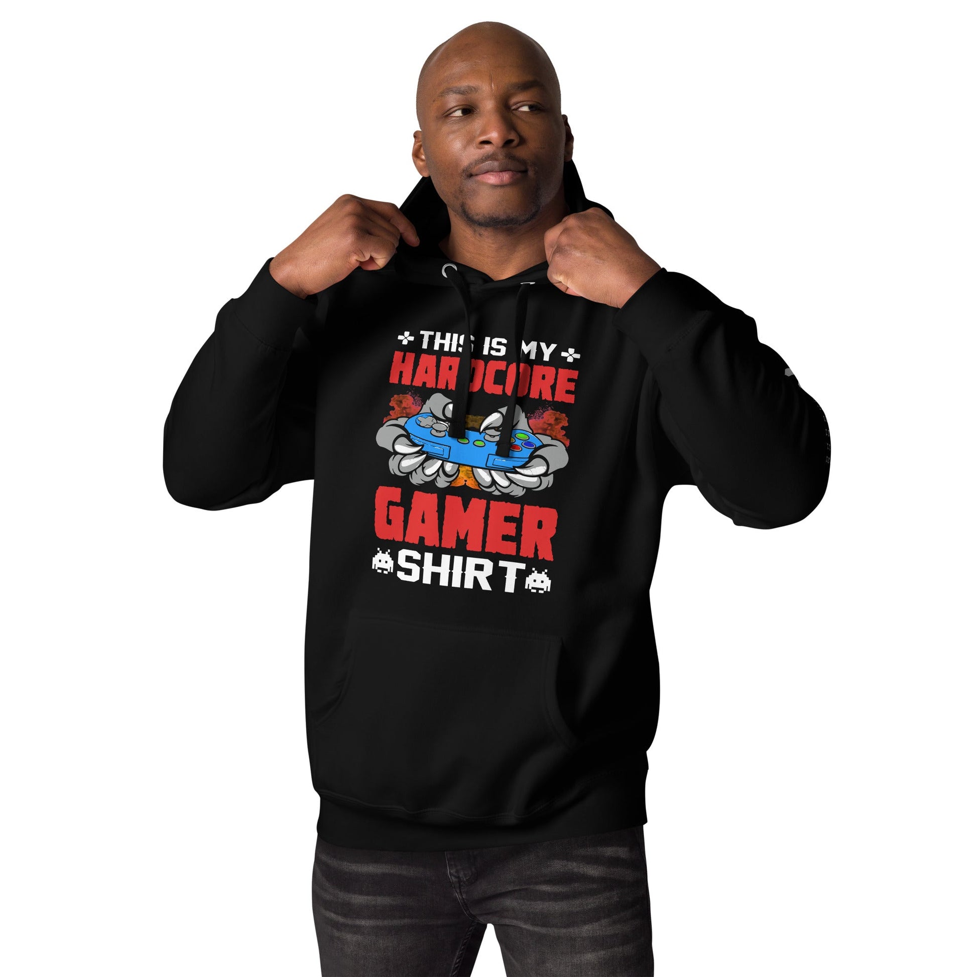 This is My Hardcore Gamer Shirt - Unisex Hoodie by DarkByteGear