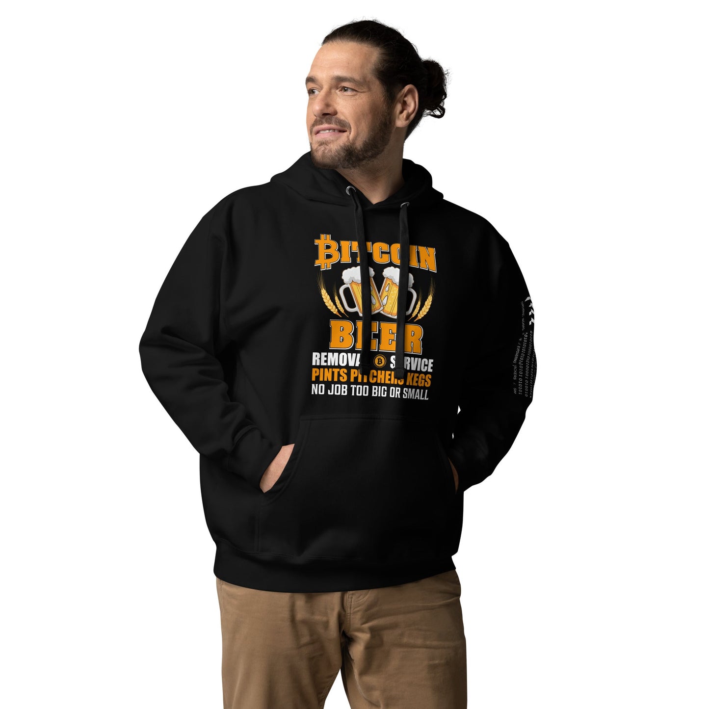 Bitcoin Beer Removal Service - Unisex Hoodie by DarkByteGear