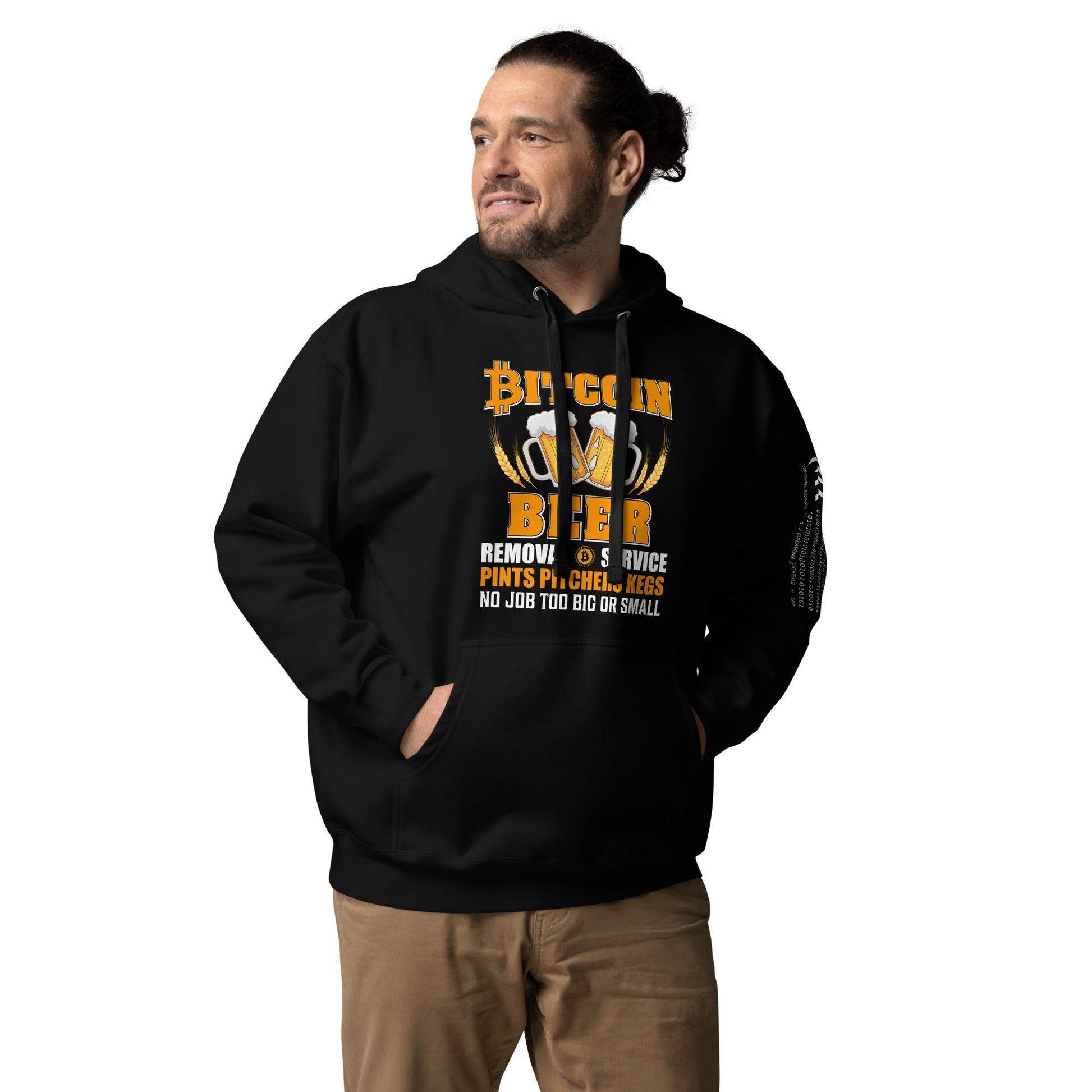 Bitcoin Beer Removal Service - Unisex Hoodie by DarkByteGear