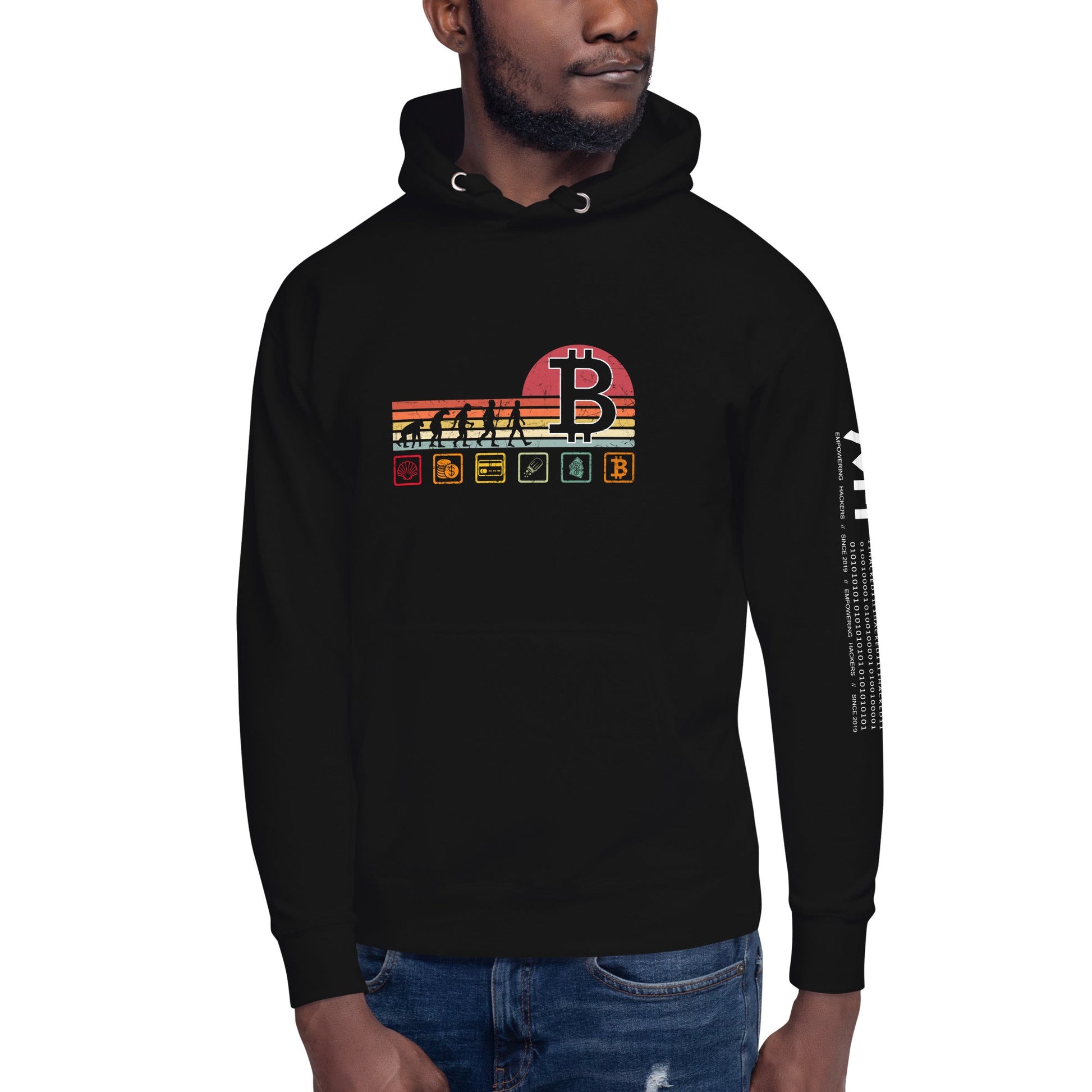 Bitcoin Evolution - Unisex Hoodie by DarkByteGear