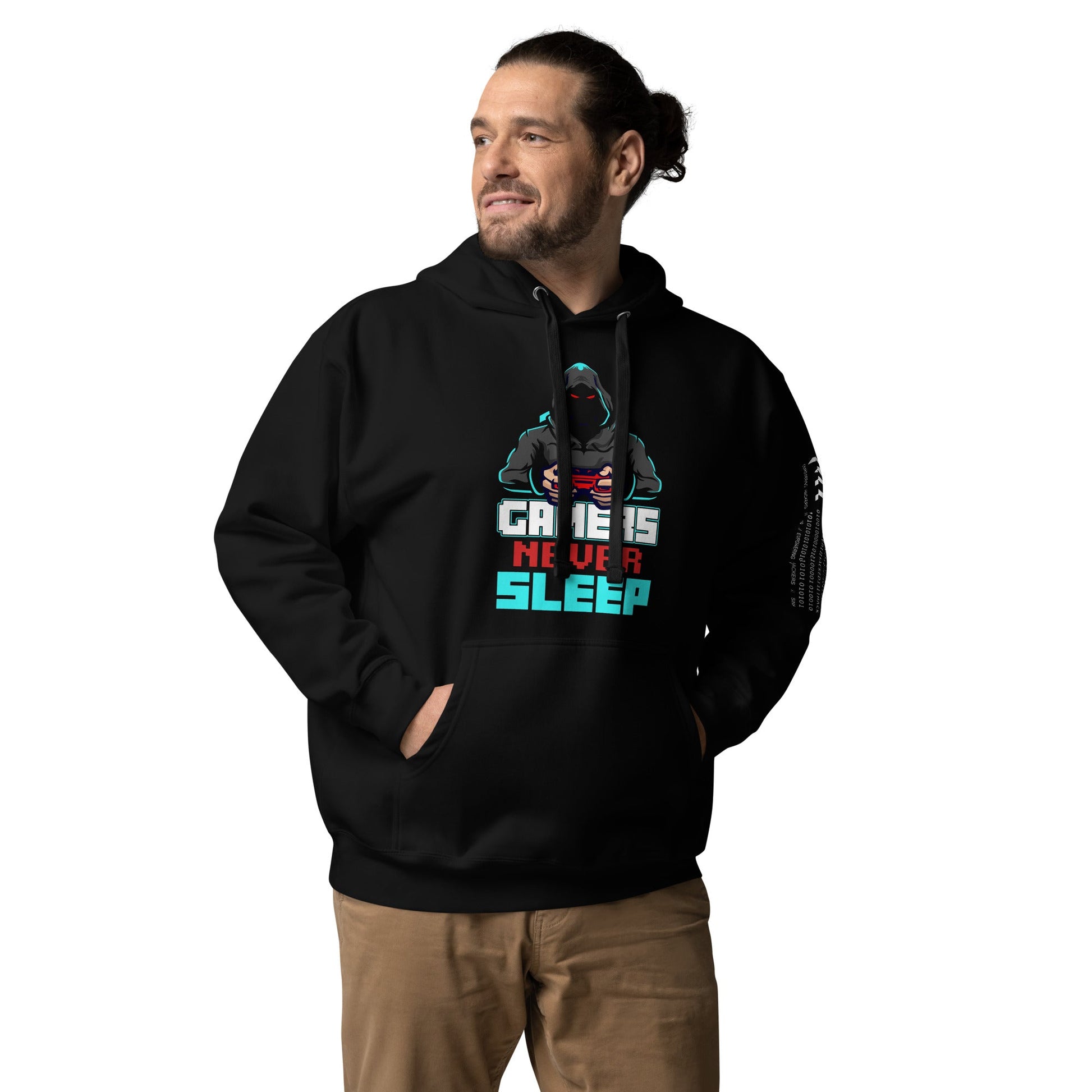 Gamers never Sleep V1 - Unisex Hoodie by DarkByteGear