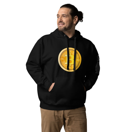 Bitcoin Medal - Unisex Hoodie by DarkByteGear