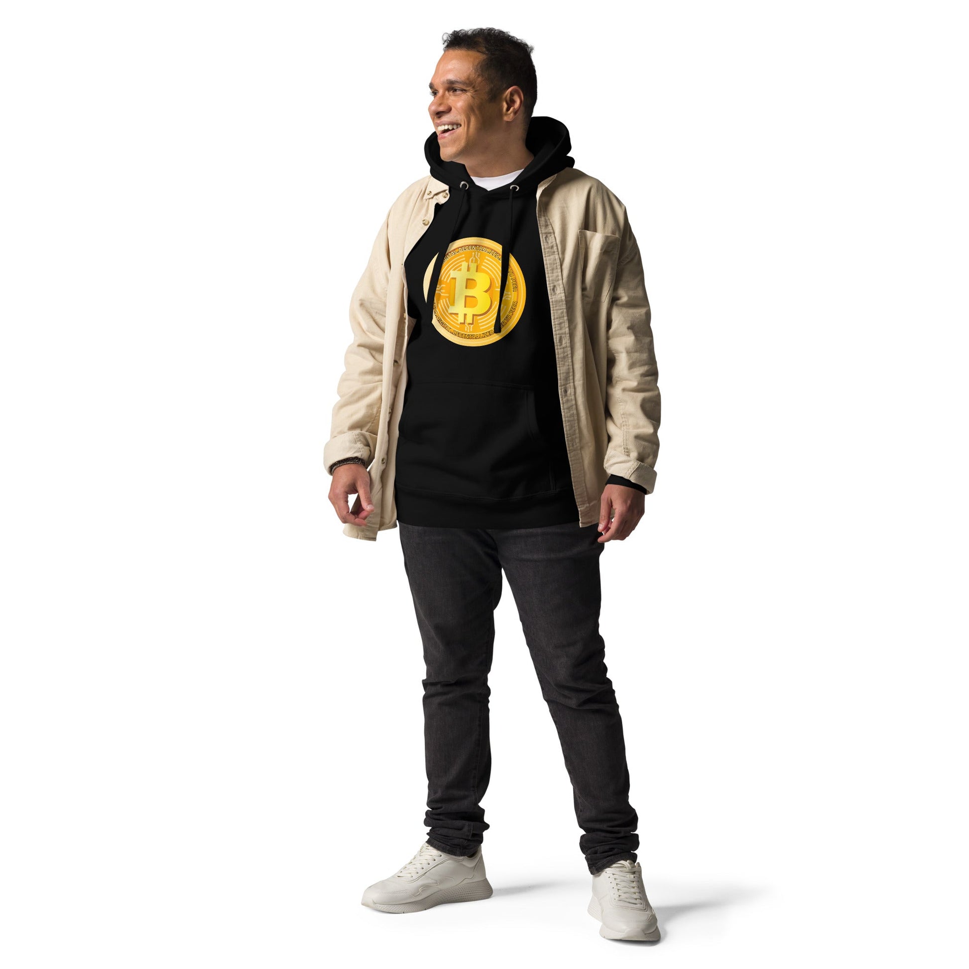 Bitcoin Medal - Unisex Hoodie by DarkByteGear