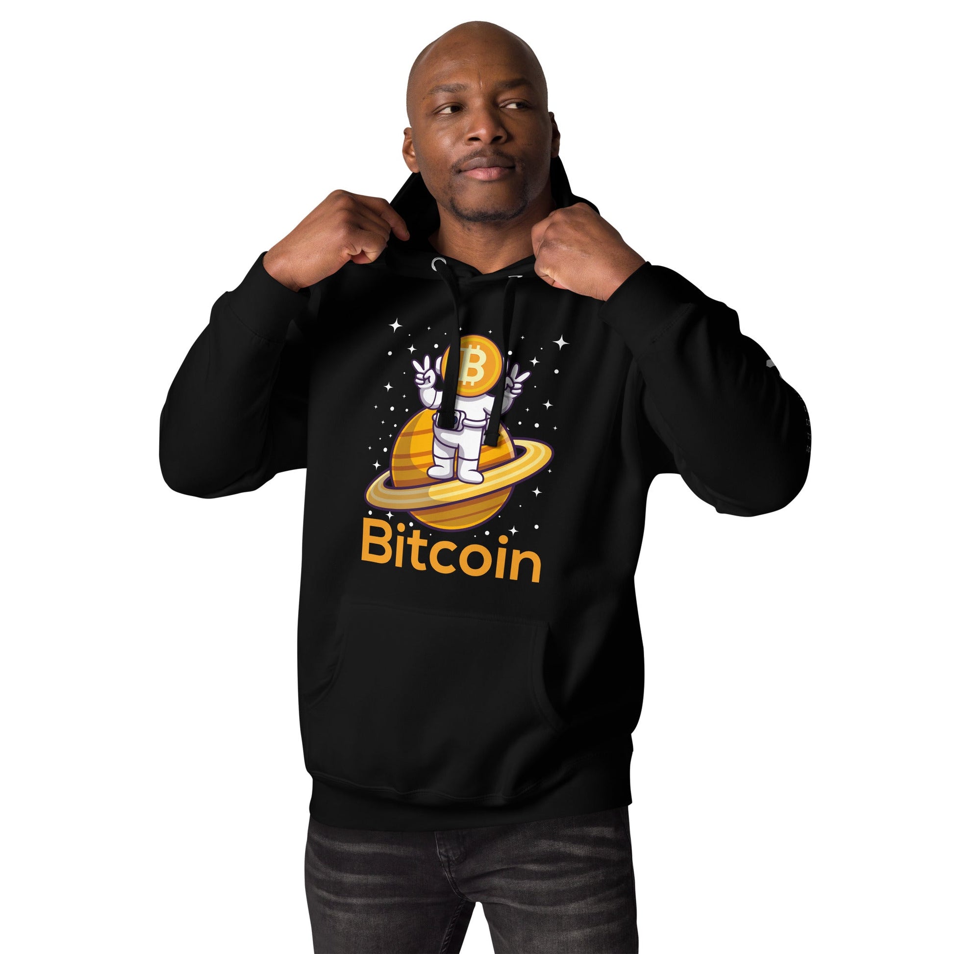 Bitcoin Satan Astronaut - Unisex Hoodie by DarkByteGear