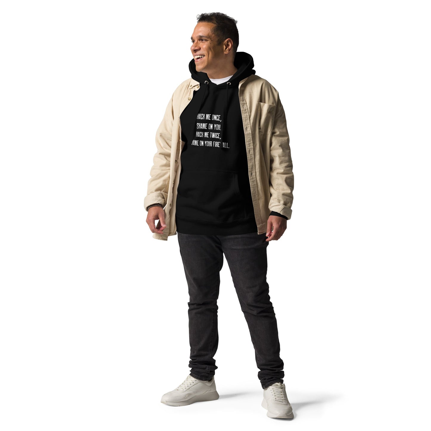 Hack me twice: shame on You, Firewall - Unisex Hoodie by DarkByteGear