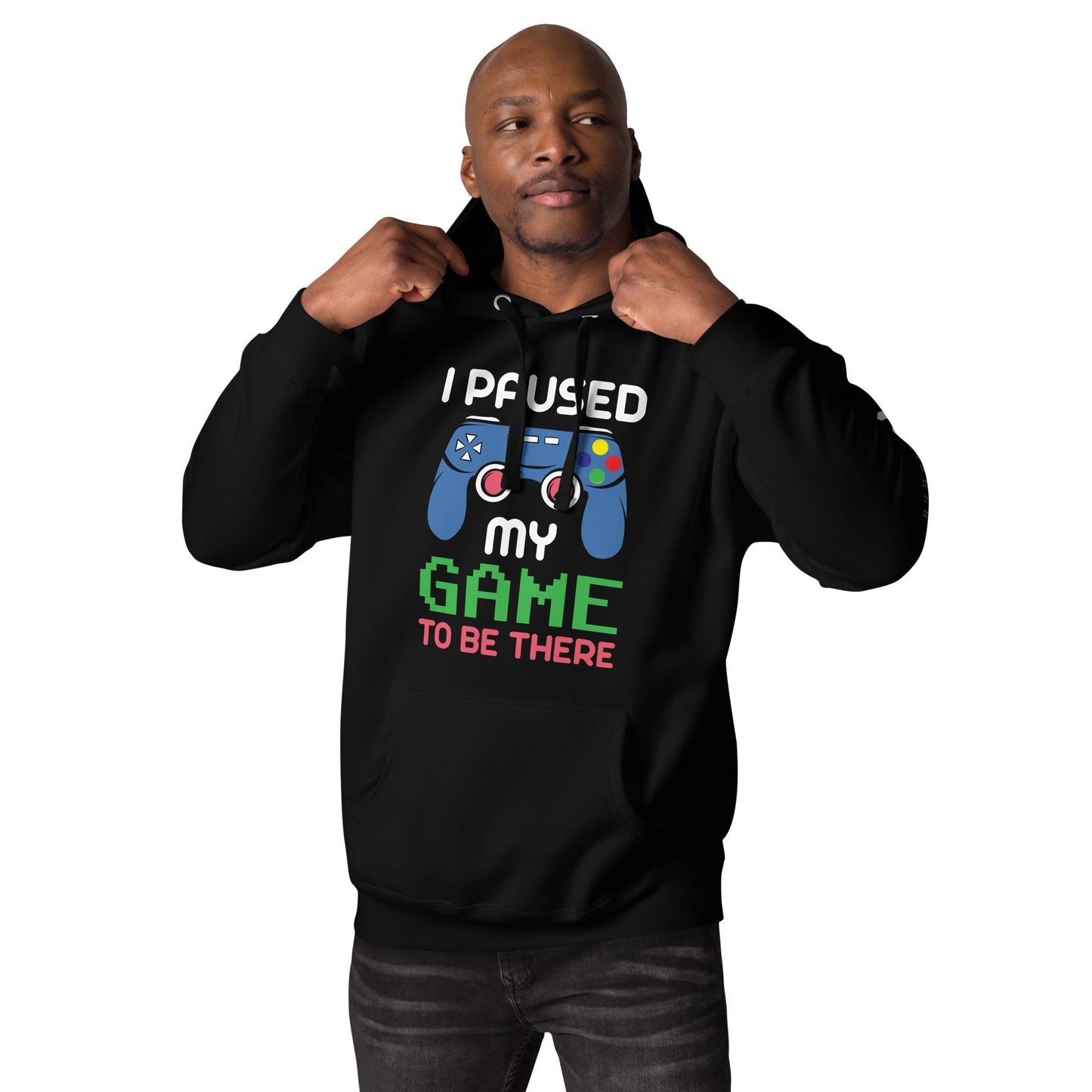 I Paused my Game to be here ( Blue ) - Unisex Hoodie by DarkByteGear
