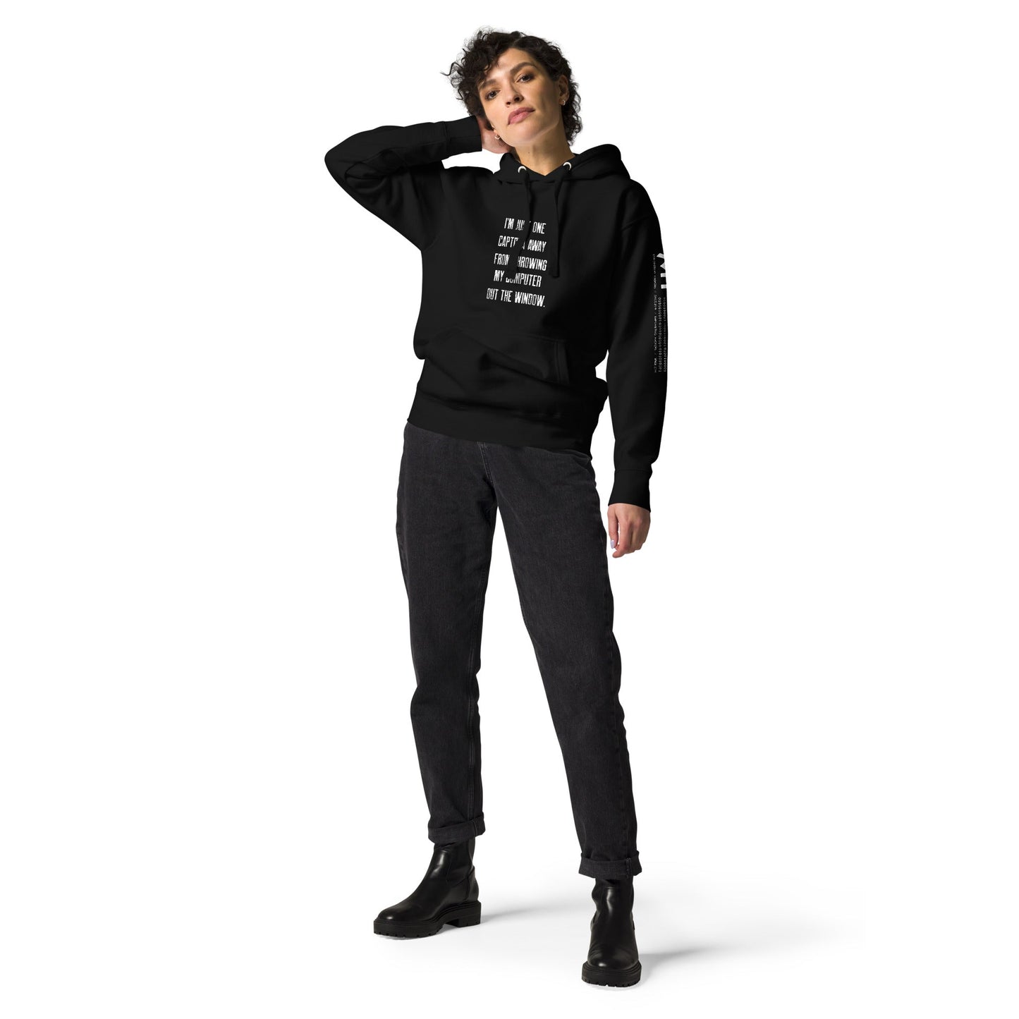 I'm Just one CAPTCHA away from throwing my Computer away V1 - Unisex Hoodie by DarkByteGear