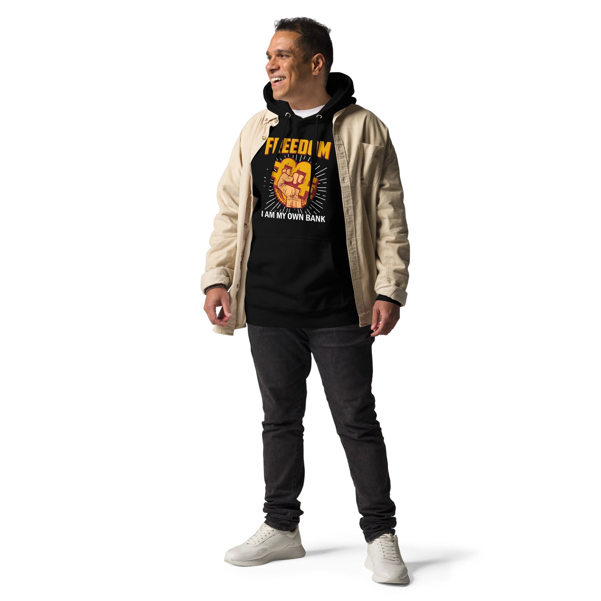 Bitcoin Freedom; I am my Own Bank - Unisex Hoodie by DarkByteGear