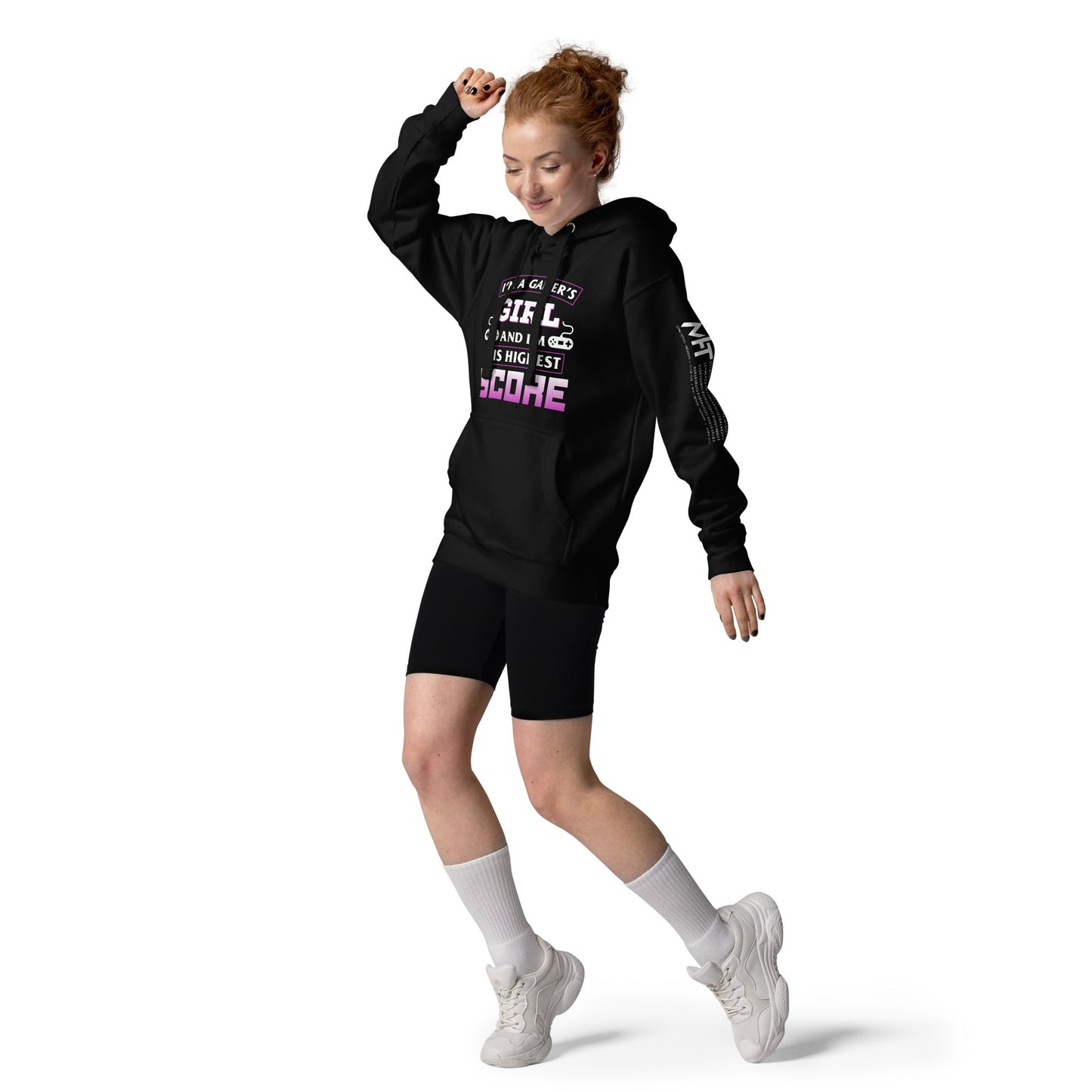 I am a Gamer's Girl, I'm his Greatest Achievement Purple edition - Unisex Hoodie by DarkByteGear
