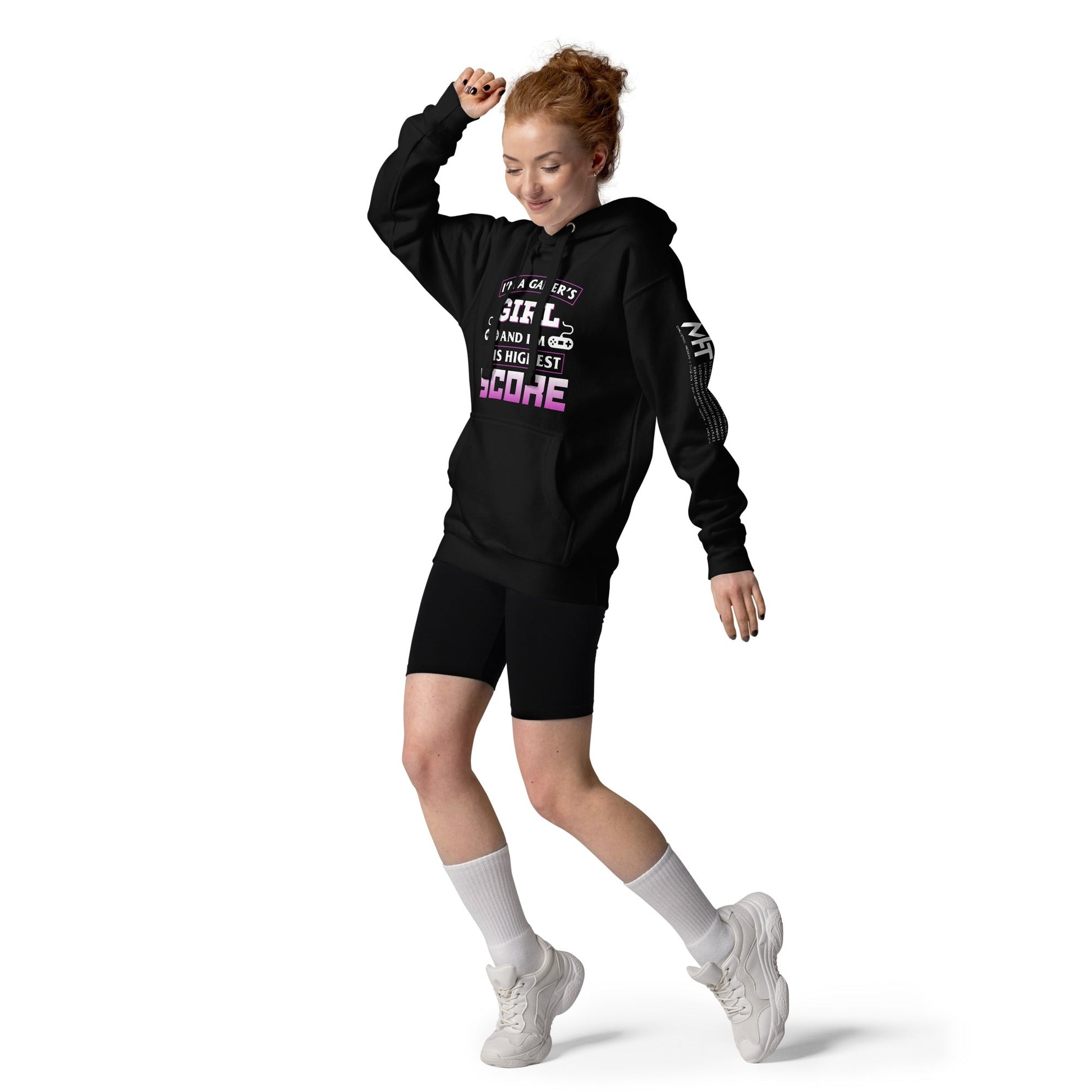 I am a Gamer's Girl, I'm his Greatest Achievement Purple edition - Unisex Hoodie by DarkByteGear