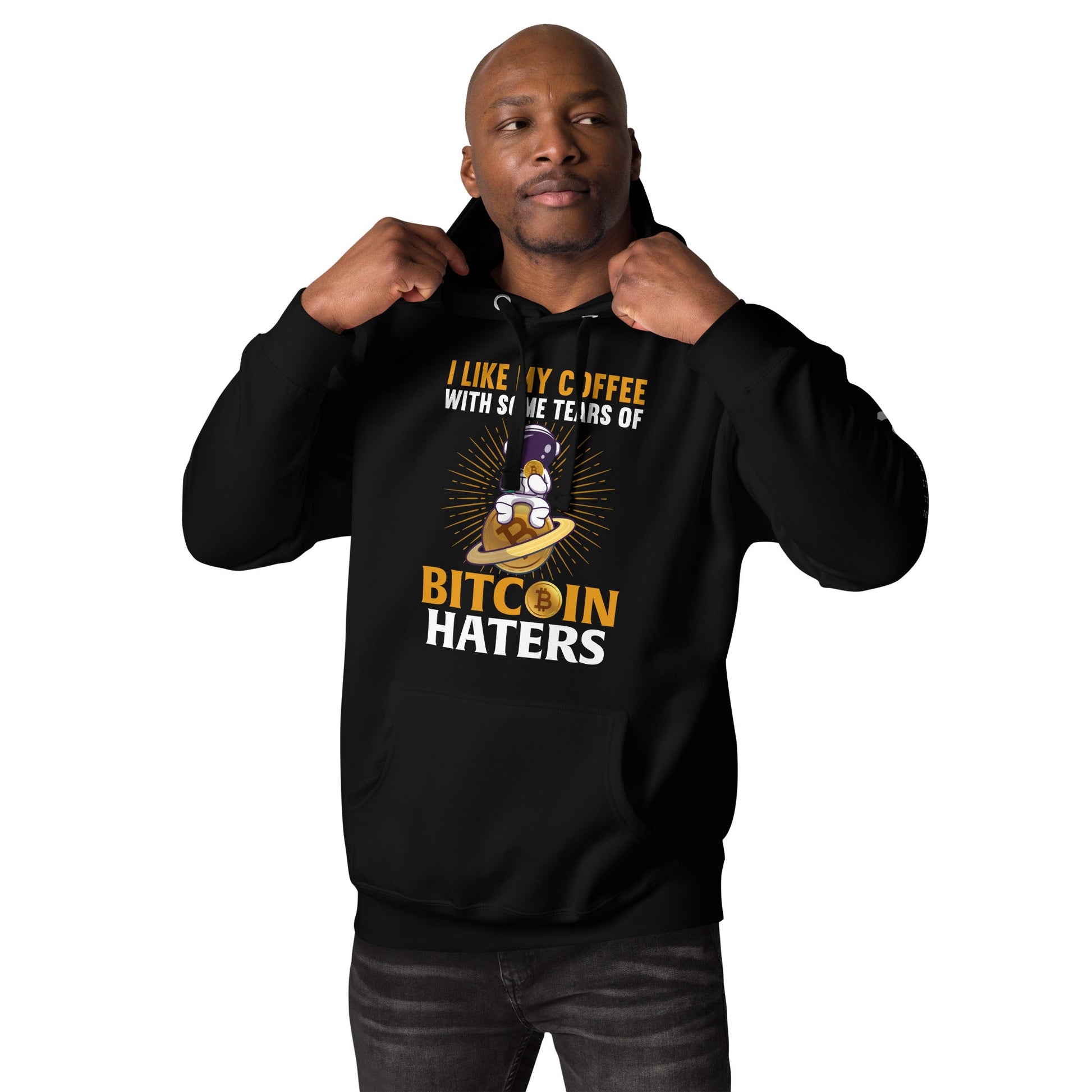 I like my Coffee with some tears of Bitcoin Haters - Unisex Hoodie by DarkByteGear