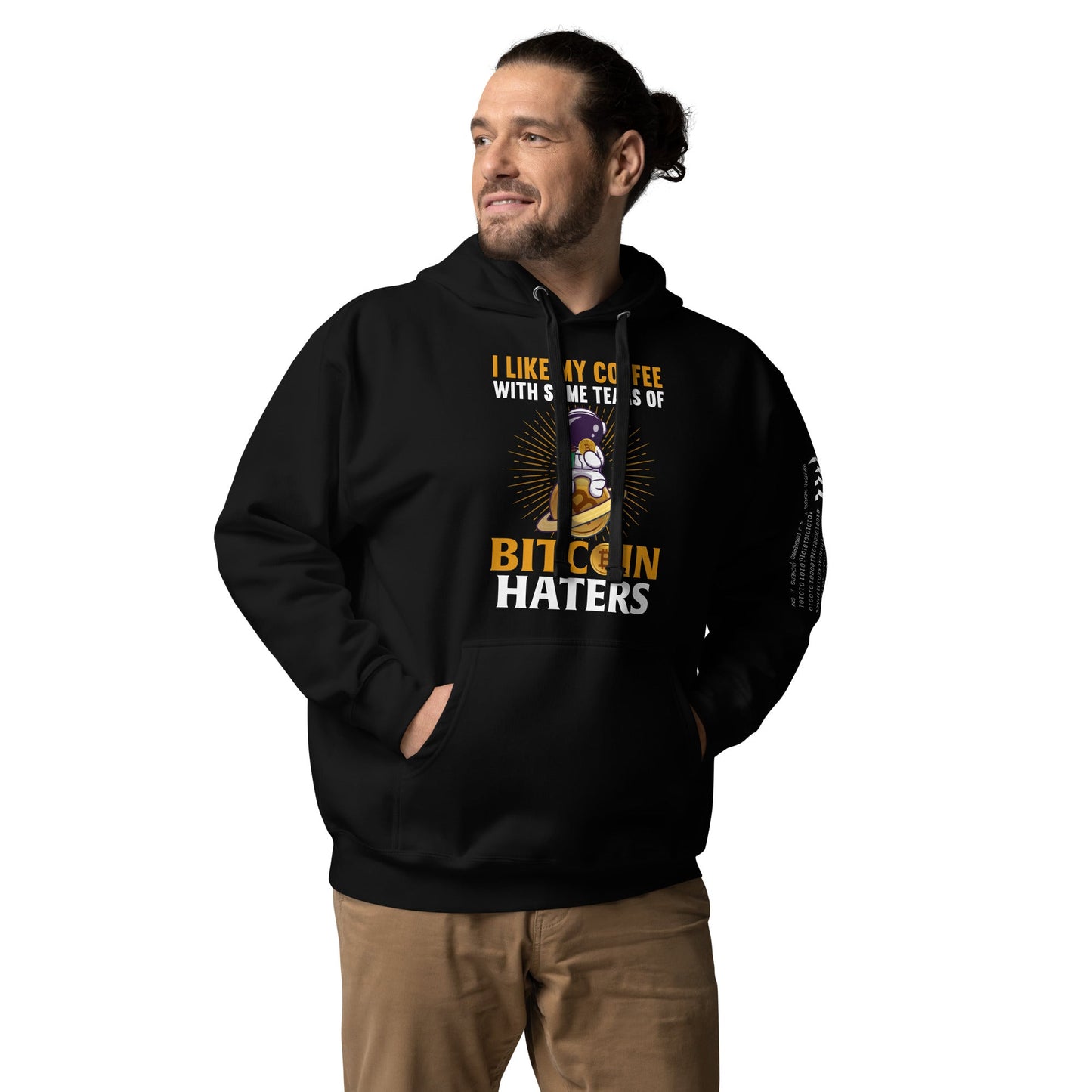 I like my Coffee with some tears of Bitcoin Haters - Unisex Hoodie by DarkByteGear