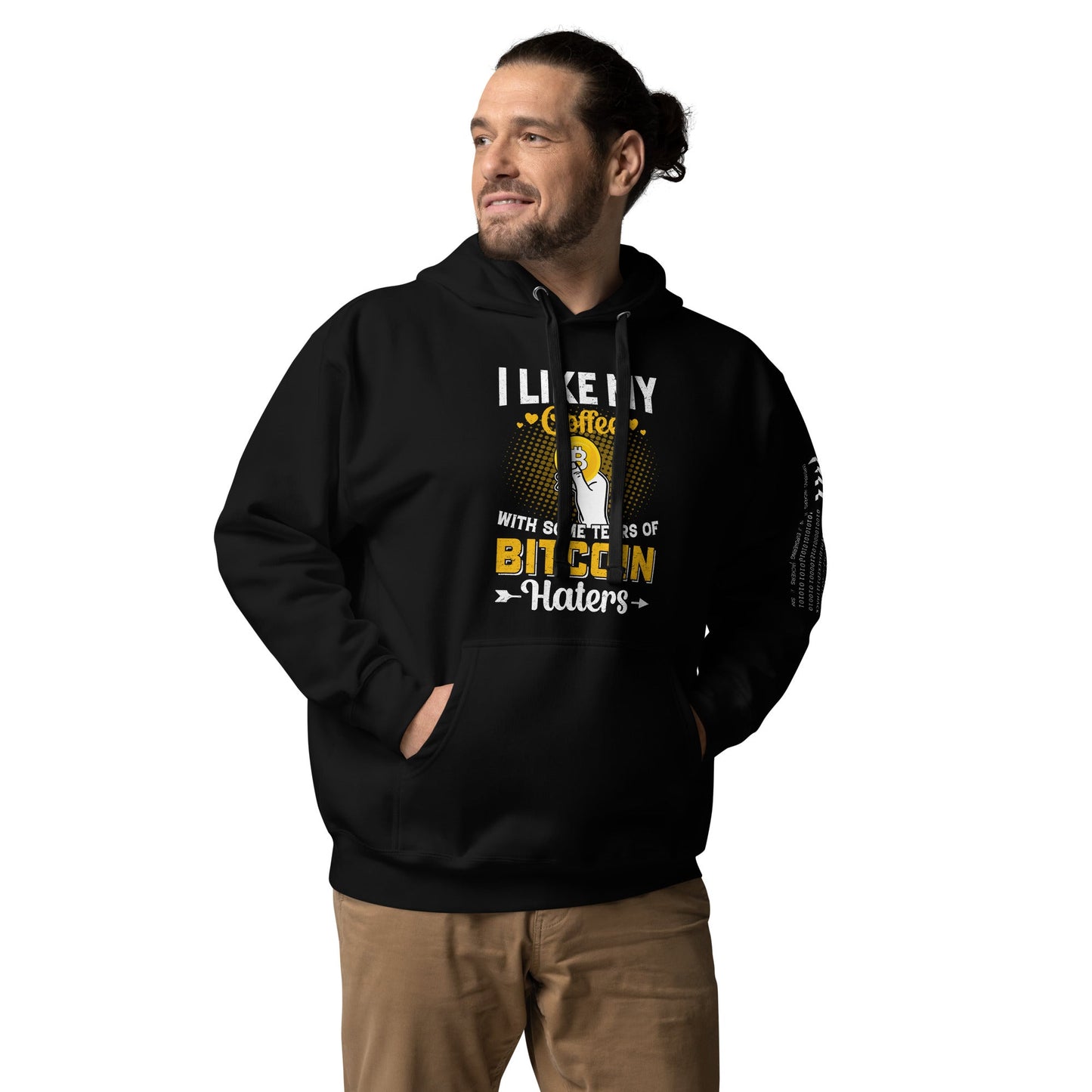 I like my Coffee with some tears of Bitcoin Haters V1 - Unisex Hoodie by DarkByteGear