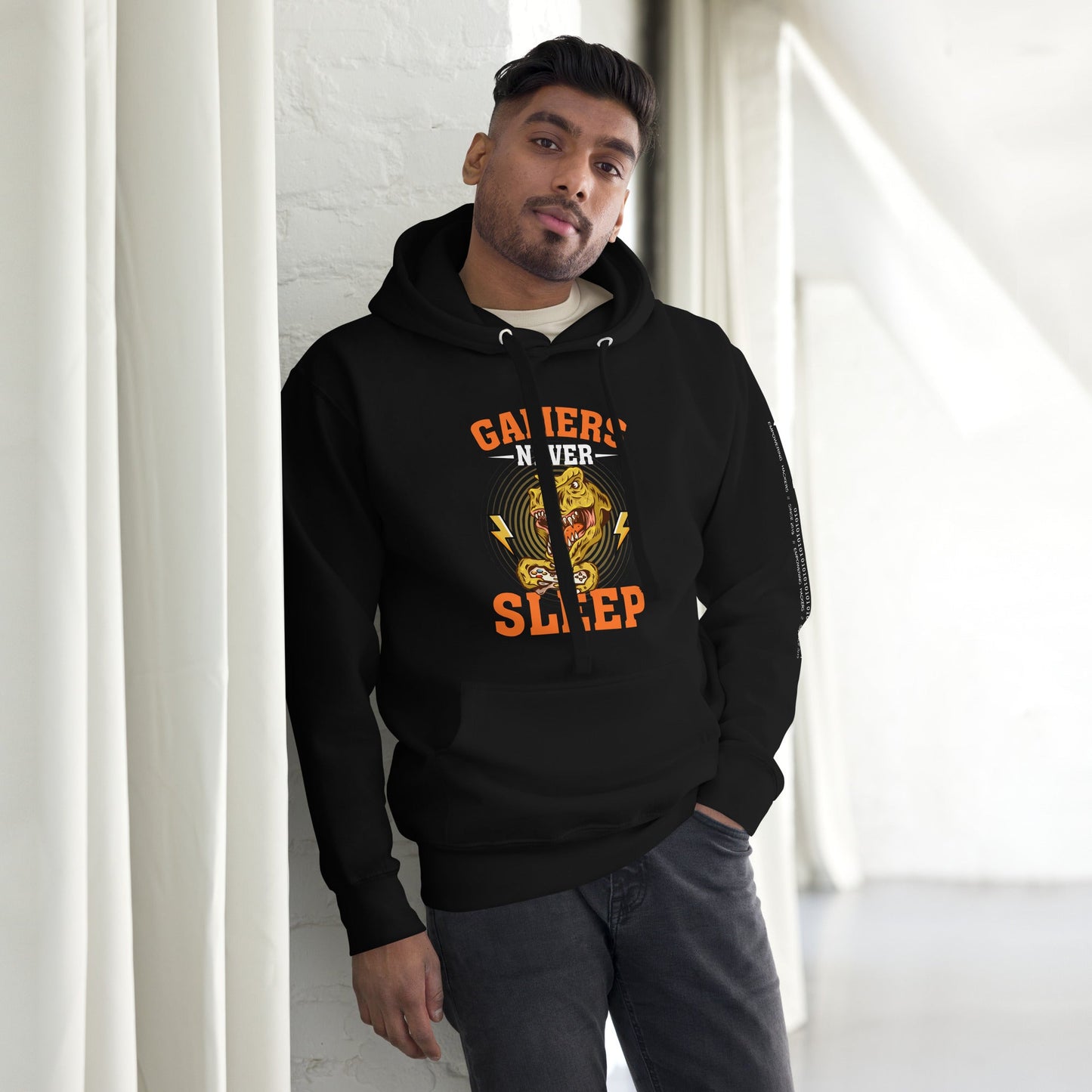 Gamers never sleep V2 - Unisex Hoodie by DarkByteGear