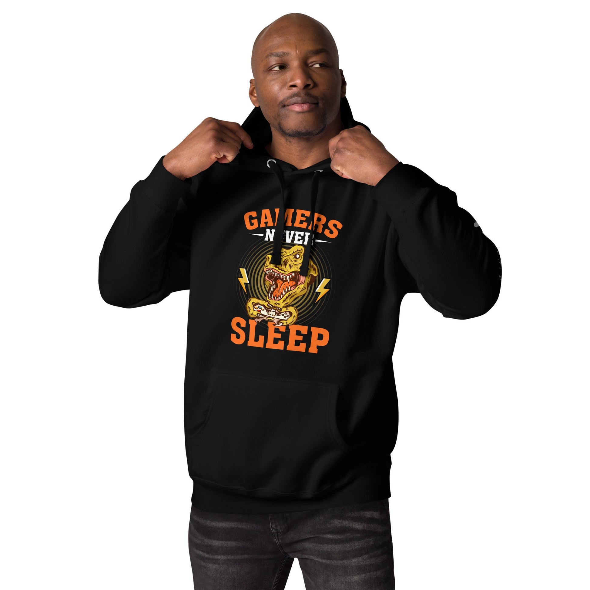 Gamers never sleep V2 - Unisex Hoodie by DarkByteGear