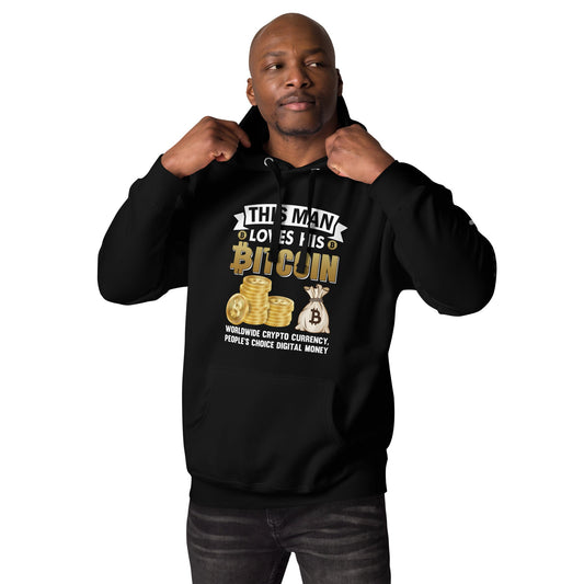 This Man loves his Bitcoin - Unisex Hoodie by DarkByteGear