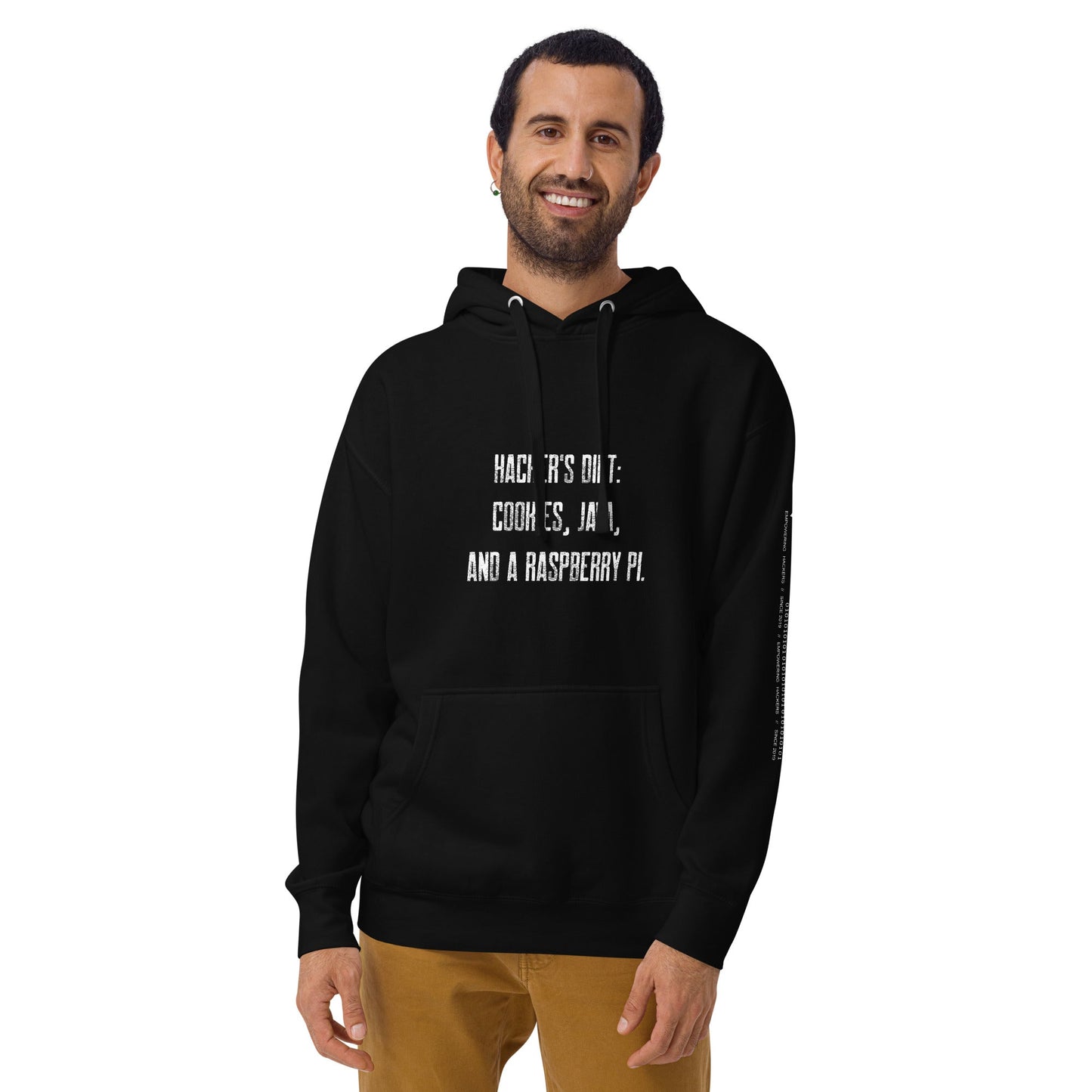 Hackers diet : Cookies, Java and a Raspberry Pi V1 - Unisex Hoodie by DarkByteGear